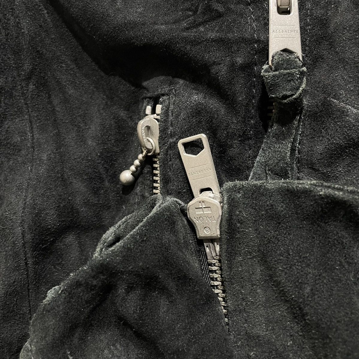 Allsaints ALLSAINT NASH BIKER SUEDE JACKET Size US S / EU 44-46 / 1 - 8 Thumbnail