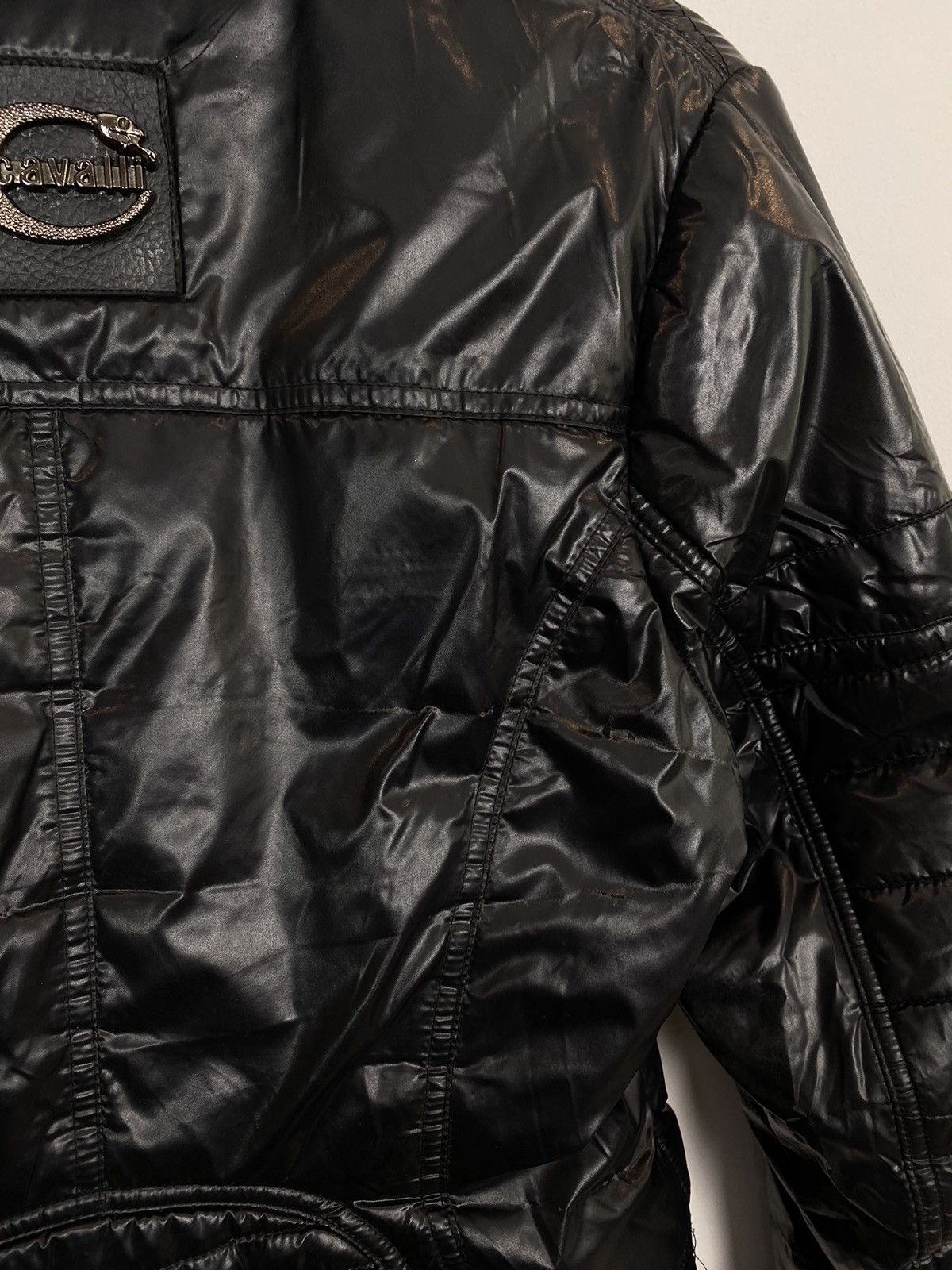 Just Cavalli Vintage Just Cavalli Multi Zip Puffer Biker Jacket Leopard Size S / US 4 / IT 40 - 18 Thumbnail