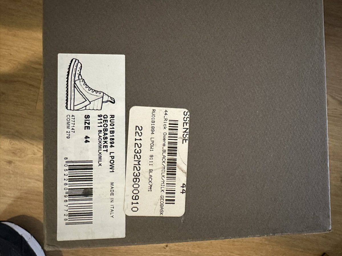 Rick Owens Rick Owens Geobasket jumbo Size US 11 / EU 44 - 8 Thumbnail