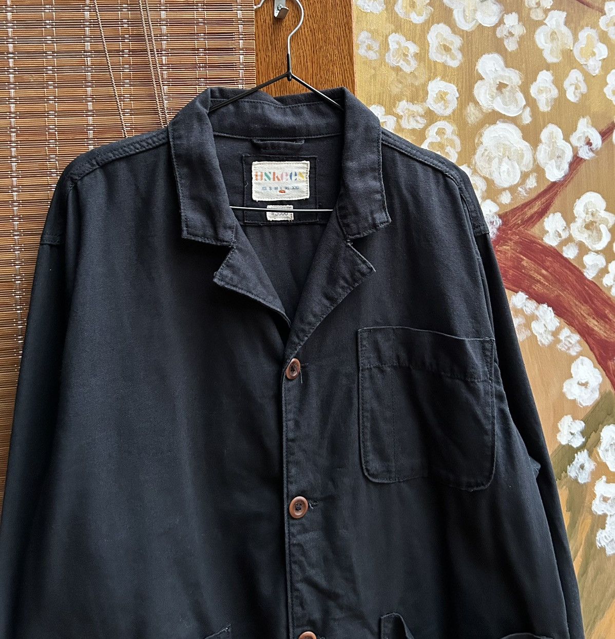 Vintage USKEES #3006 Unions Blazer Black Cotton Work Jacket Coverall Size US L / EU 52-54 / 3 - 4 Thumbnail