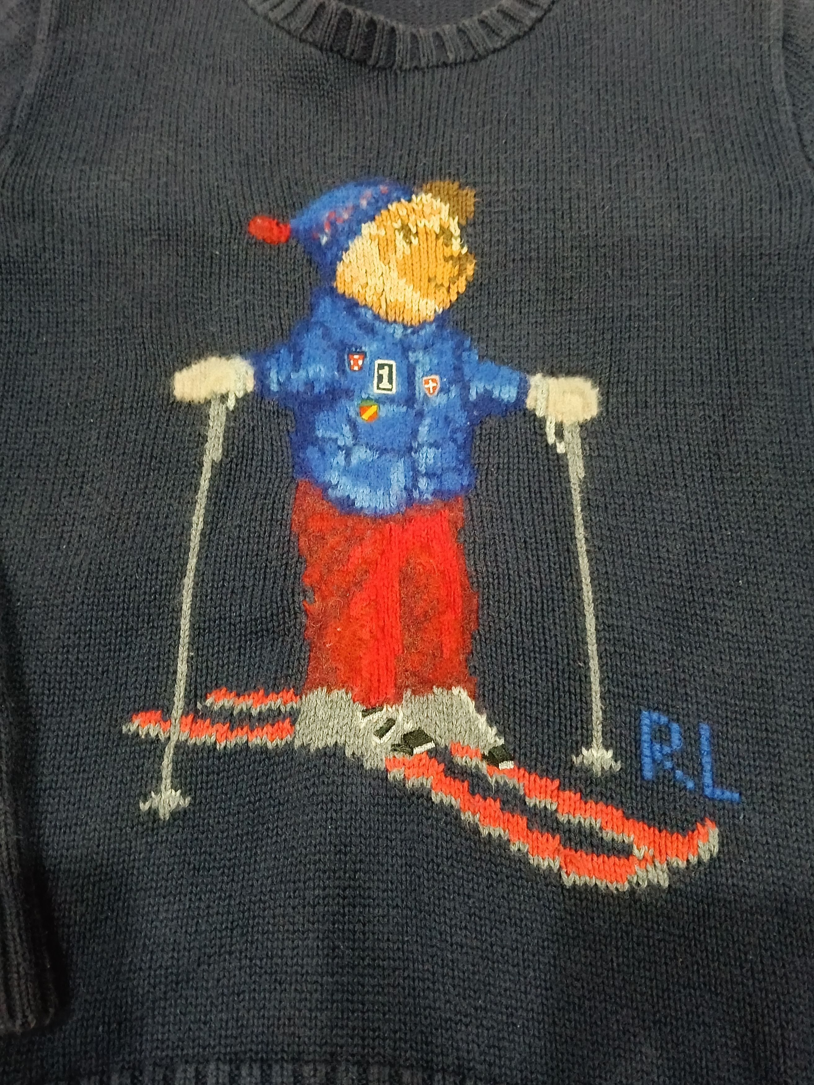 Polo Ralph Lauren VINTAGE POLO by RALPH LAUREN POLO BEAR KNIT KID'S SIZE Size US XXS / EU 40 - 2 Thumbnail
