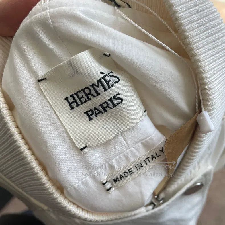 Hermes Hermes White jacket Size XXS / US 00 / IT 34 - 3 Thumbnail
