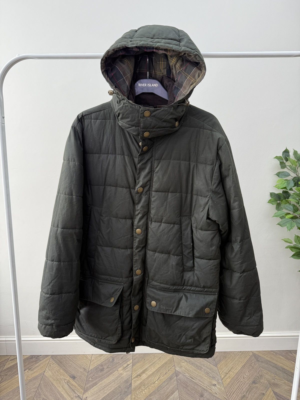 Barbour Vintage Barbour Hemmingford Wax Waterproof Puffer Jacket Size US M / EU 48-50 / 2 - 6 Thumbnail