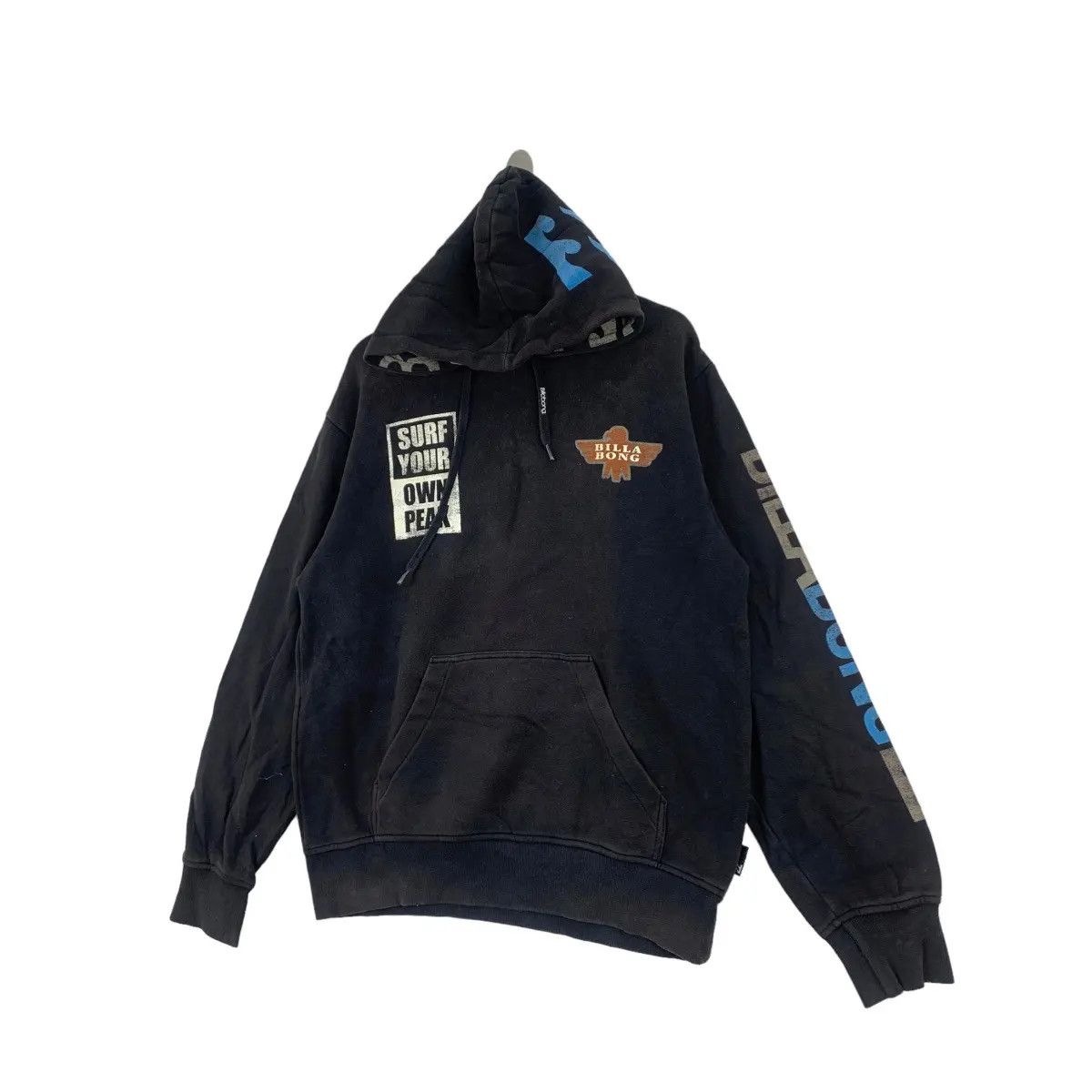 Billabong Vtg BILLABONG 73 SURF Your Own Peak Eagle Pullover Hoodie Size US XL / EU 56 / 4 - 4 Thumbnail