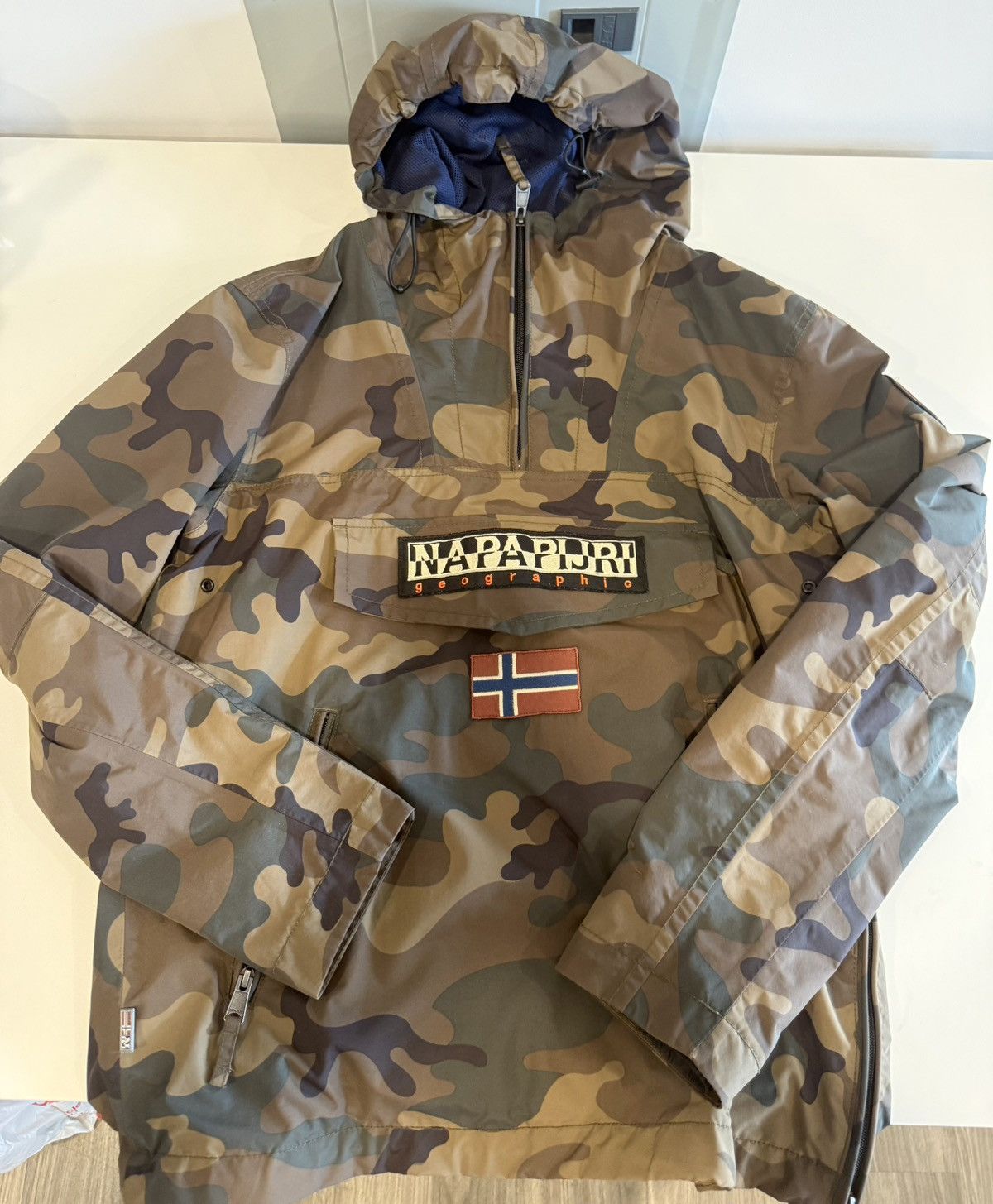 Napapijri Napapijri Rainforest Camo Jacket (Anorak Pullover) Size US M / EU 48-50 / 2 - 1 Thumbnail