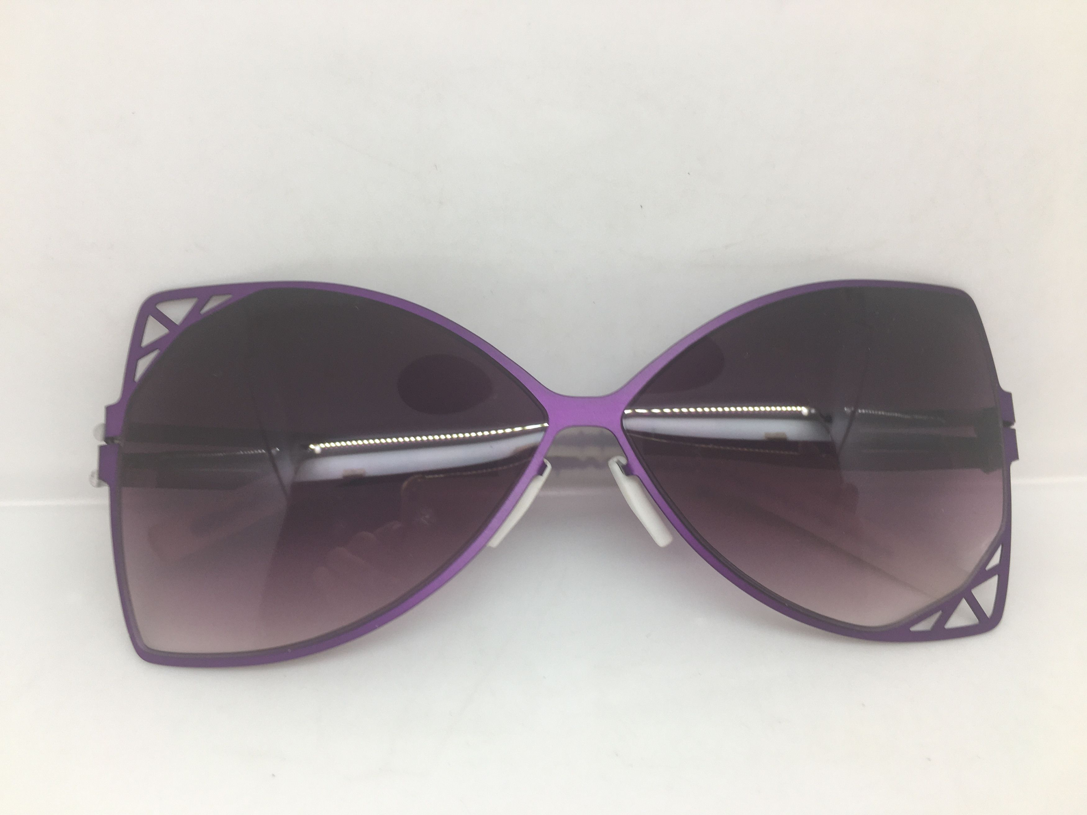 Other Purple Alloy AsymmetricCat Eye Sunglasses Frame Size ONE SIZE - 1 Thumbnail