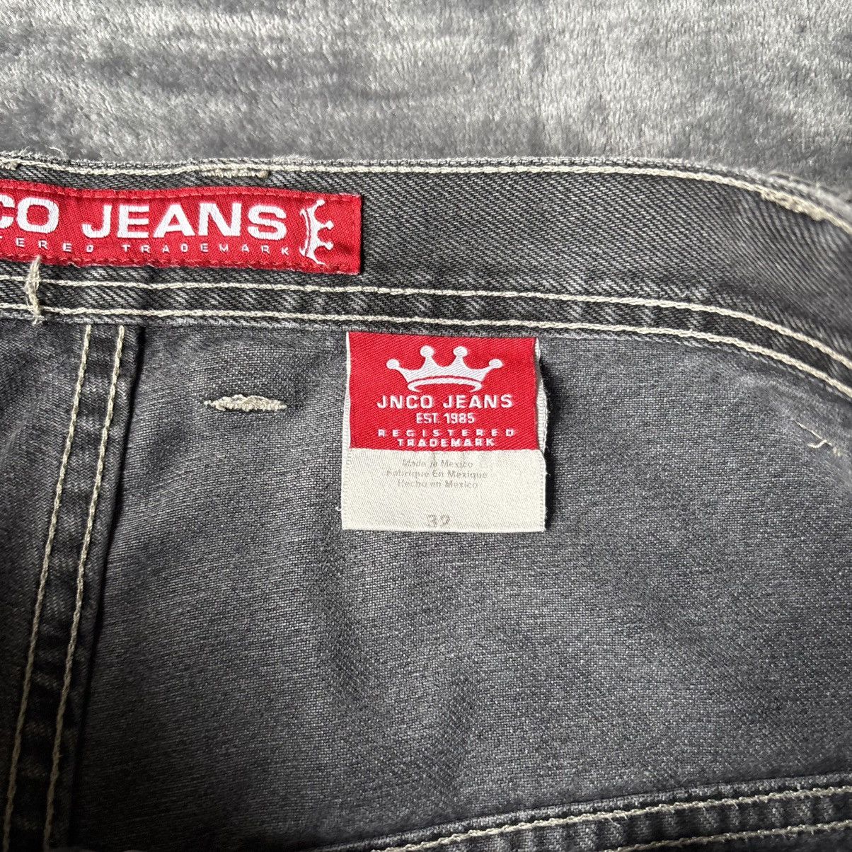 JNCO BURNING BLUE CROWN JNCO JORT Size US 32 / EU 48 - 11 Thumbnail