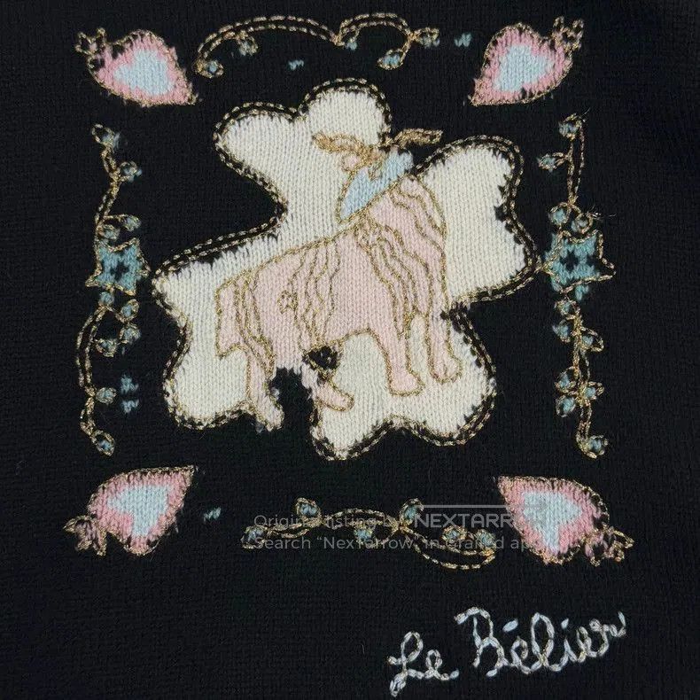 Dior Dior Black Clover Goat Cashmere Sweater. Size US S / EU 44-46 / 1 - 7 Thumbnail