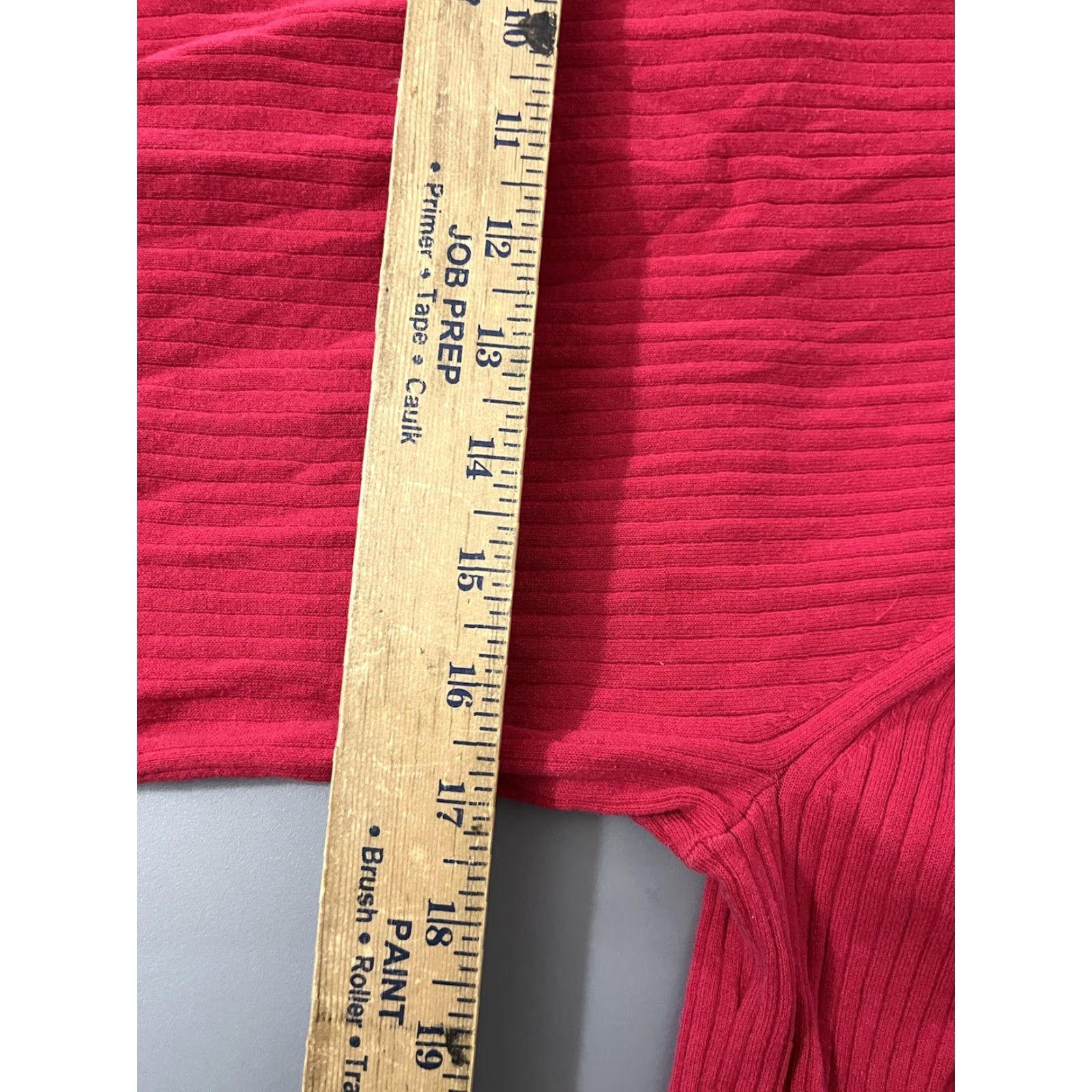 Banana Republic VINTAGE Banana Republic Red Pinkish Square Neck Y2K Sweater Women’s XL Size Size XL / US 12-14 / IT 48-50 - 5 Thumbnail