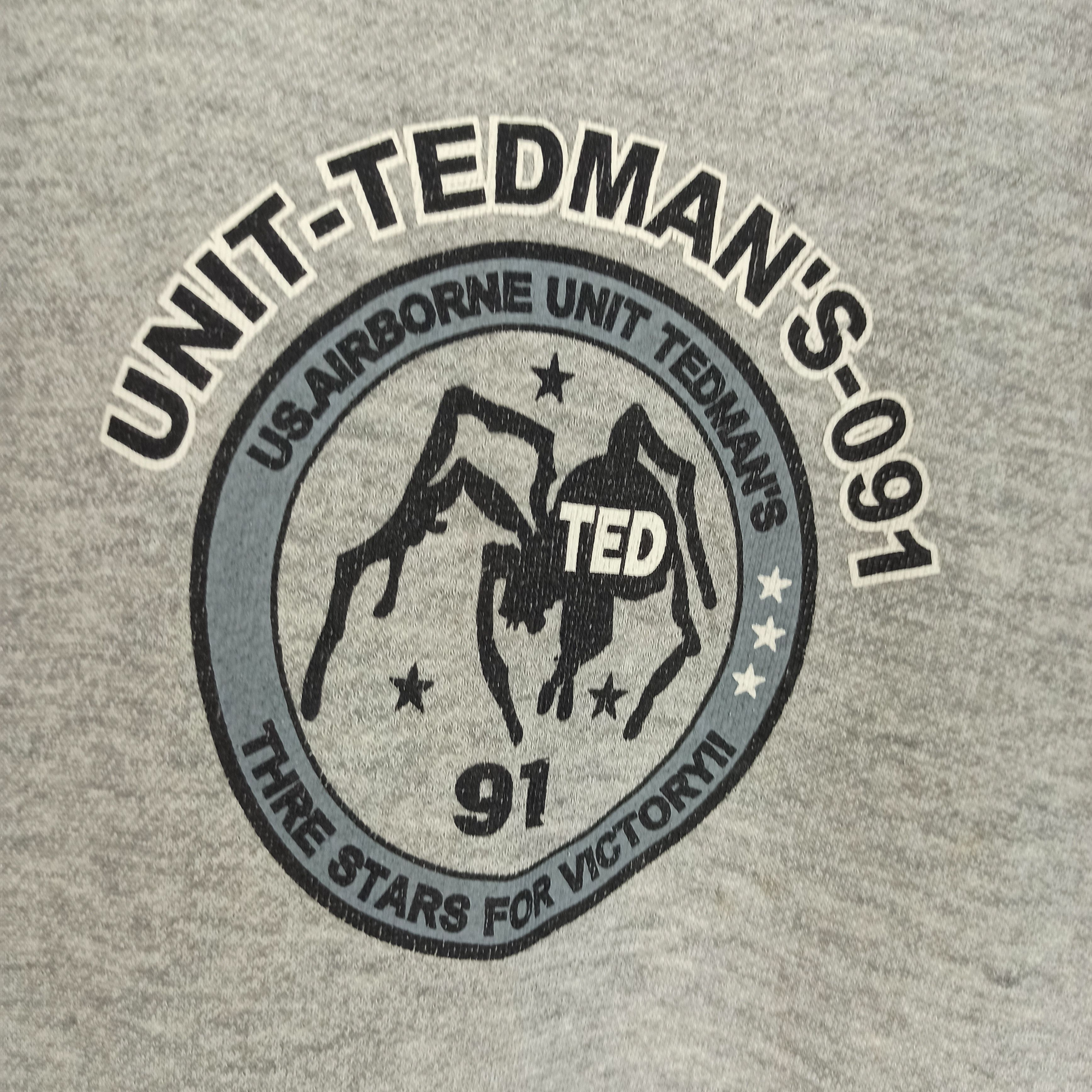 Tedman Vintage 90's Us.Airborne Unit Tedman Streetwear Sweatshirt Size US M / EU 48-50 / 2 - 3 Thumbnail