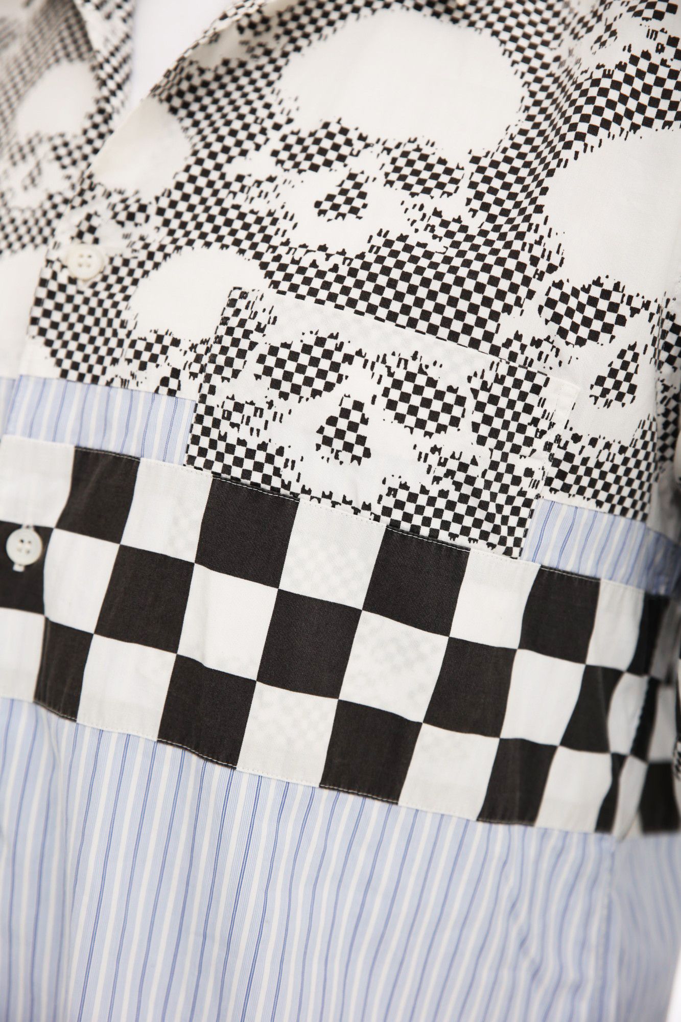 Comme des Garcons Homme Plus S/S 2011 Skull Checkered Button Up Shirt Size US S / EU 44-46 / 1 - 8 Thumbnail