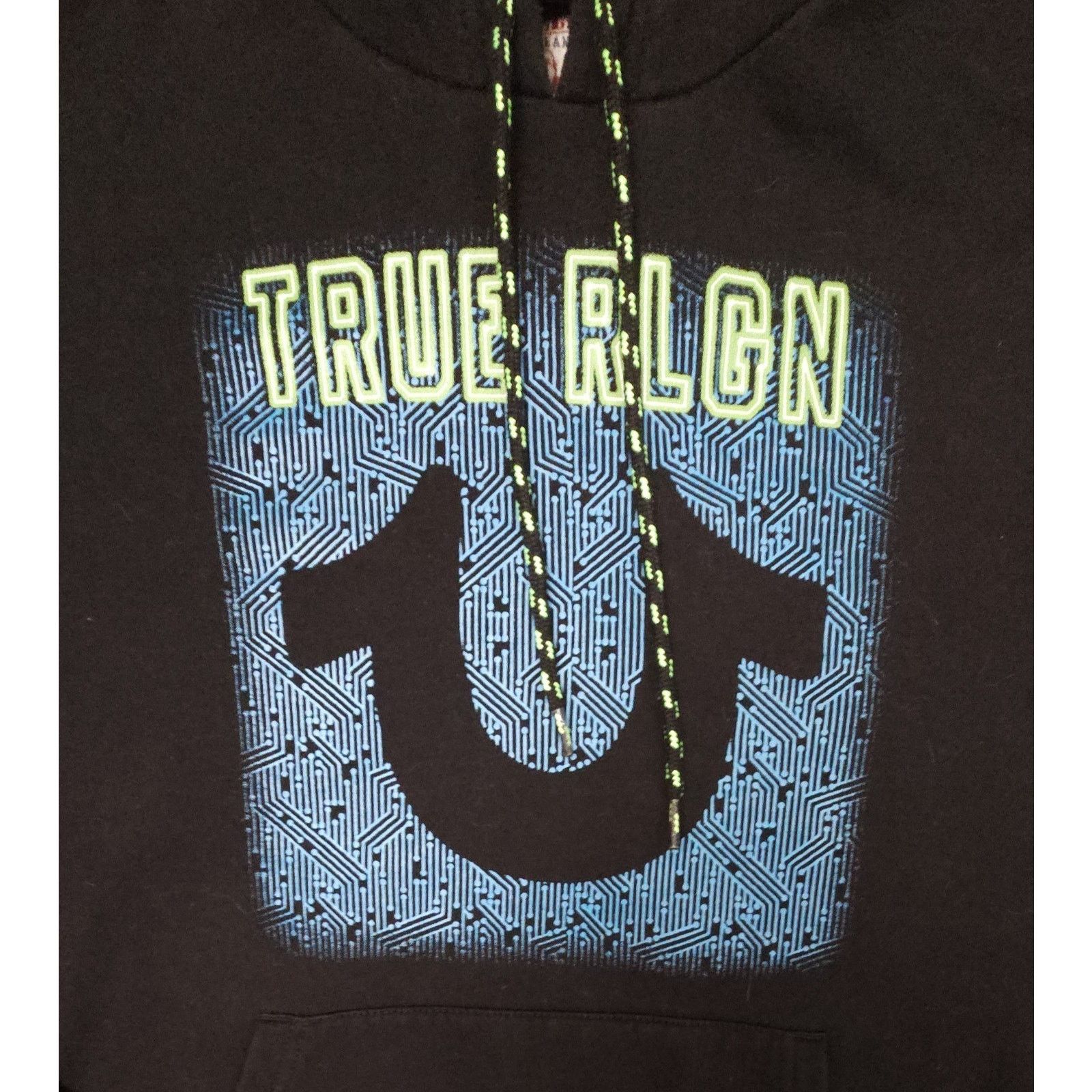 True Religion True Religion Men's Logo Pullover Hoodie Sweatshirt Black L Size US L / EU 52-54 / 3 - 3 Thumbnail
