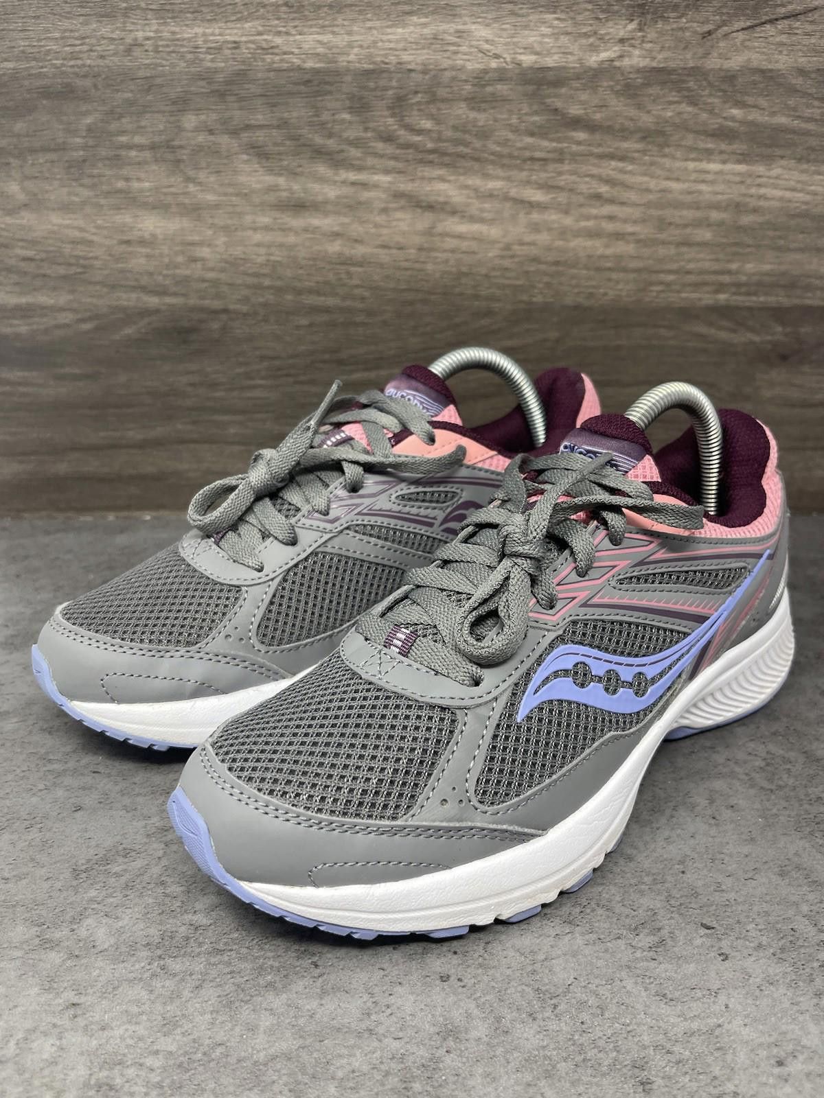 Saucony Saucony Cohesion 14 Running Shoes Womens Size 8 Grey Purple Size US 8 / IT 38 - 2 Thumbnail