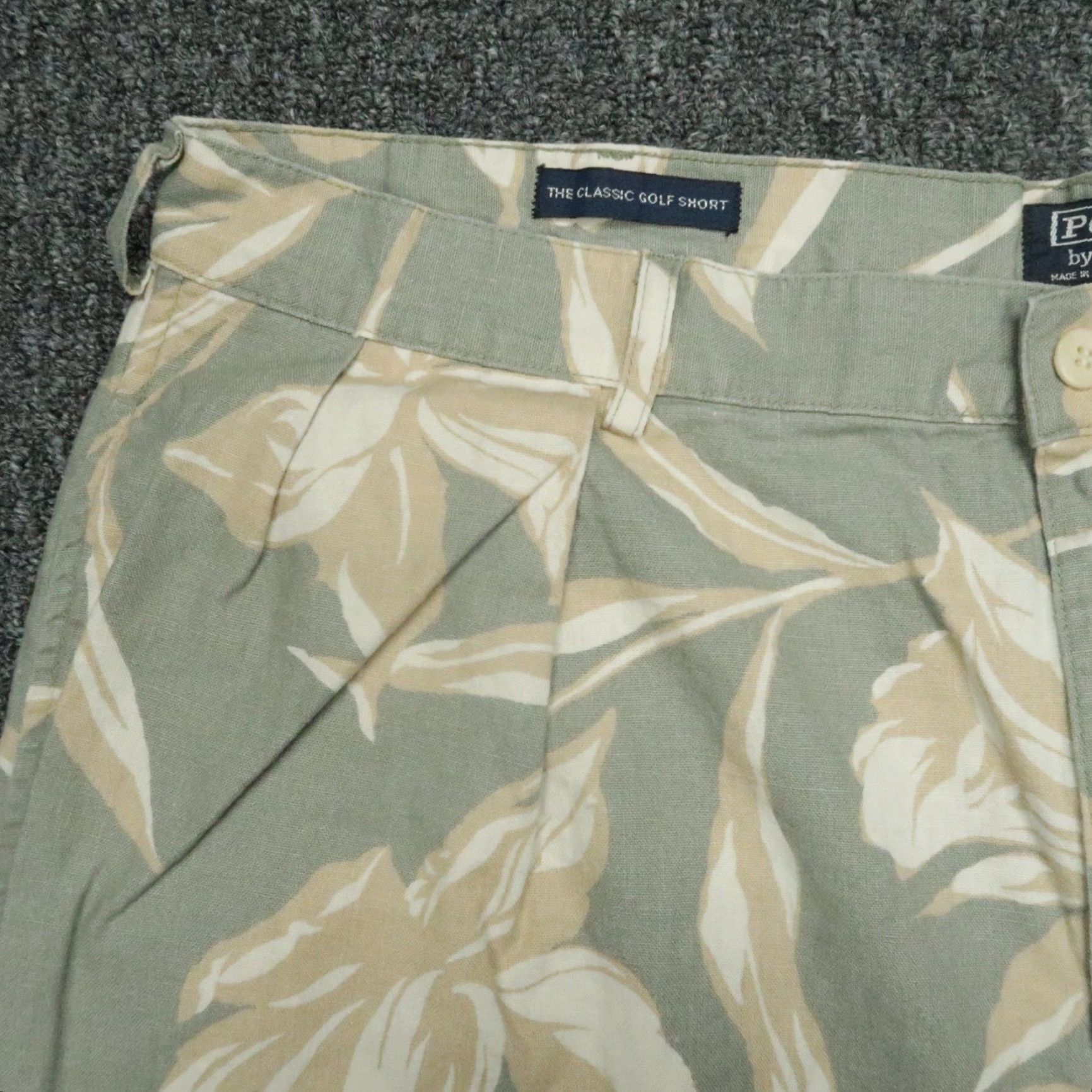 Polo Ralph Lauren VINTAGE Polo Ralph Lauren Chino Shorts Mens 36 Green Floral Casual Golf USA Size US M / EU 48-50 / 2 - 2 Thumbnail