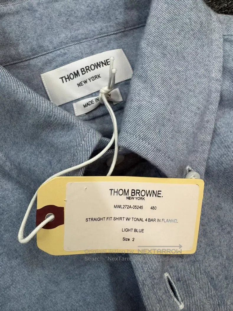 Thom Browne Thom Browne Autumn/Winter Fleece Four-stripe Shirt Size US M / EU 48-50 / 2 - 4 Thumbnail
