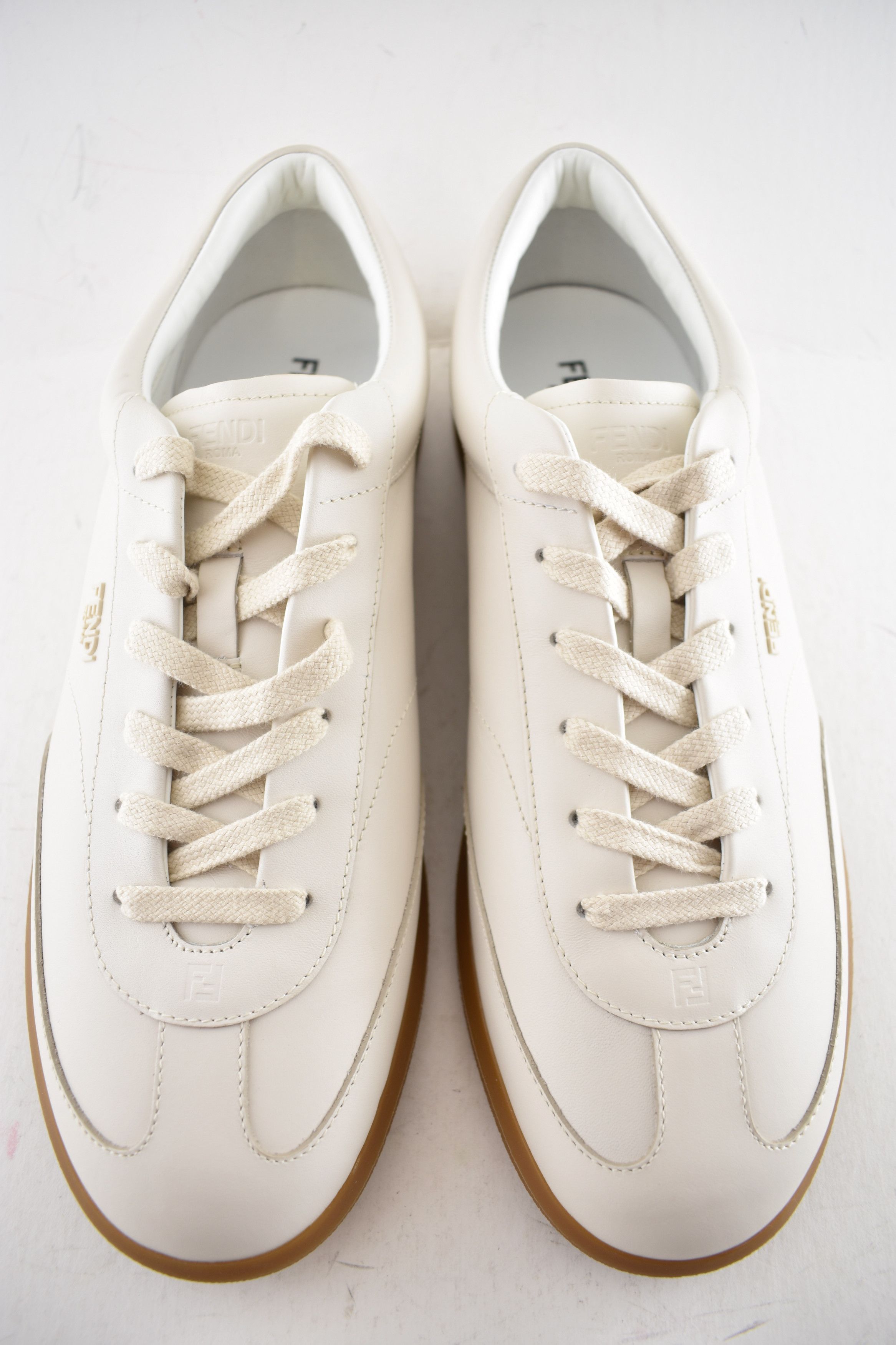 Fendi Fendi Ice Leather Logo Classic Low Top Sneakers UK 11 US 12 Size US 12 / EU 45 - 8 Thumbnail