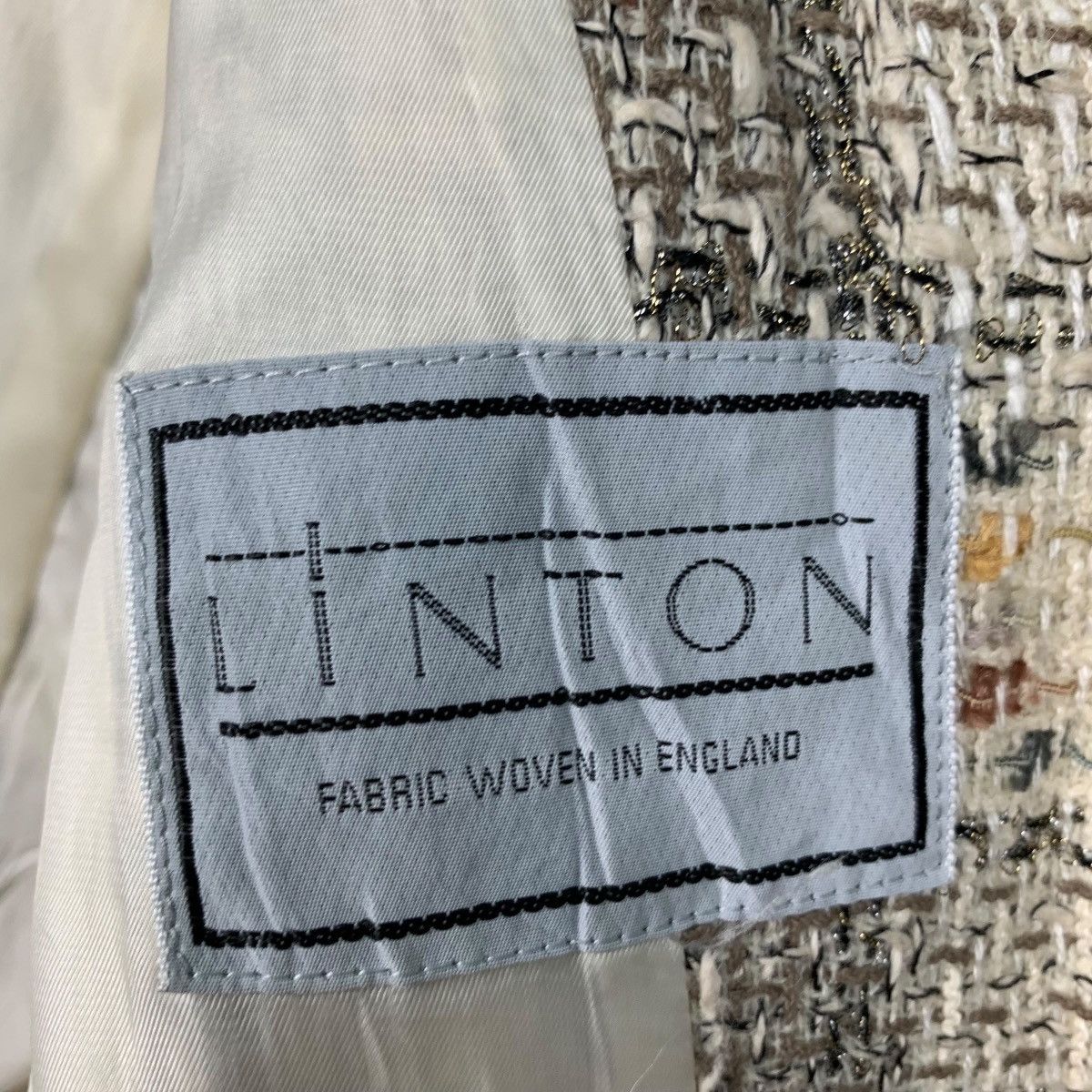 Japanese Brand BELLE OAK Linton Fabric Woven Wool Tweed Jacket #1731-C77 Size M / US 6-8 / IT 42-44 - 15 Thumbnail