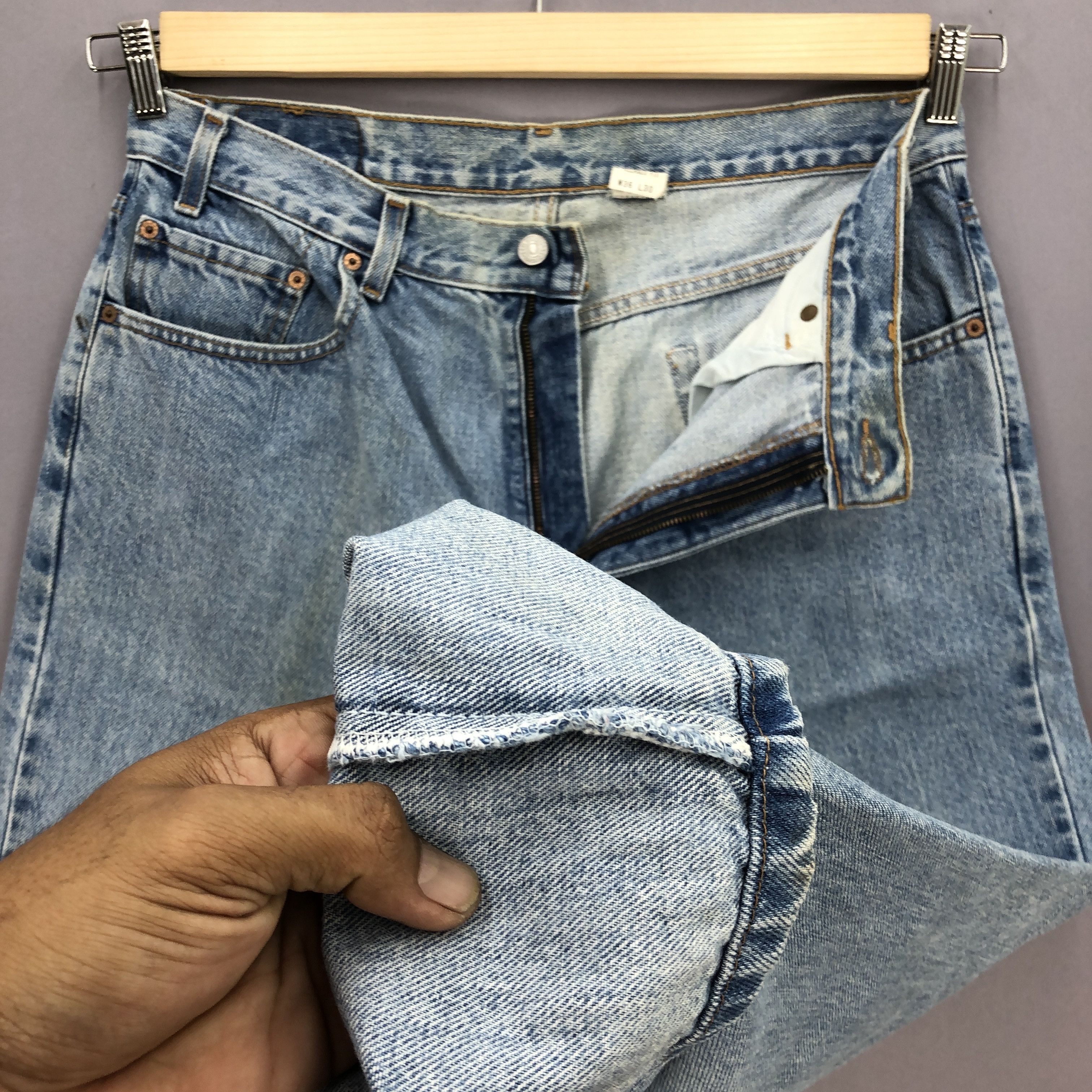 Levi's Vintage 90s Levis Faded Jeans Levi's Stonewash Denim Size US 34 / EU 50 - 8 Thumbnail