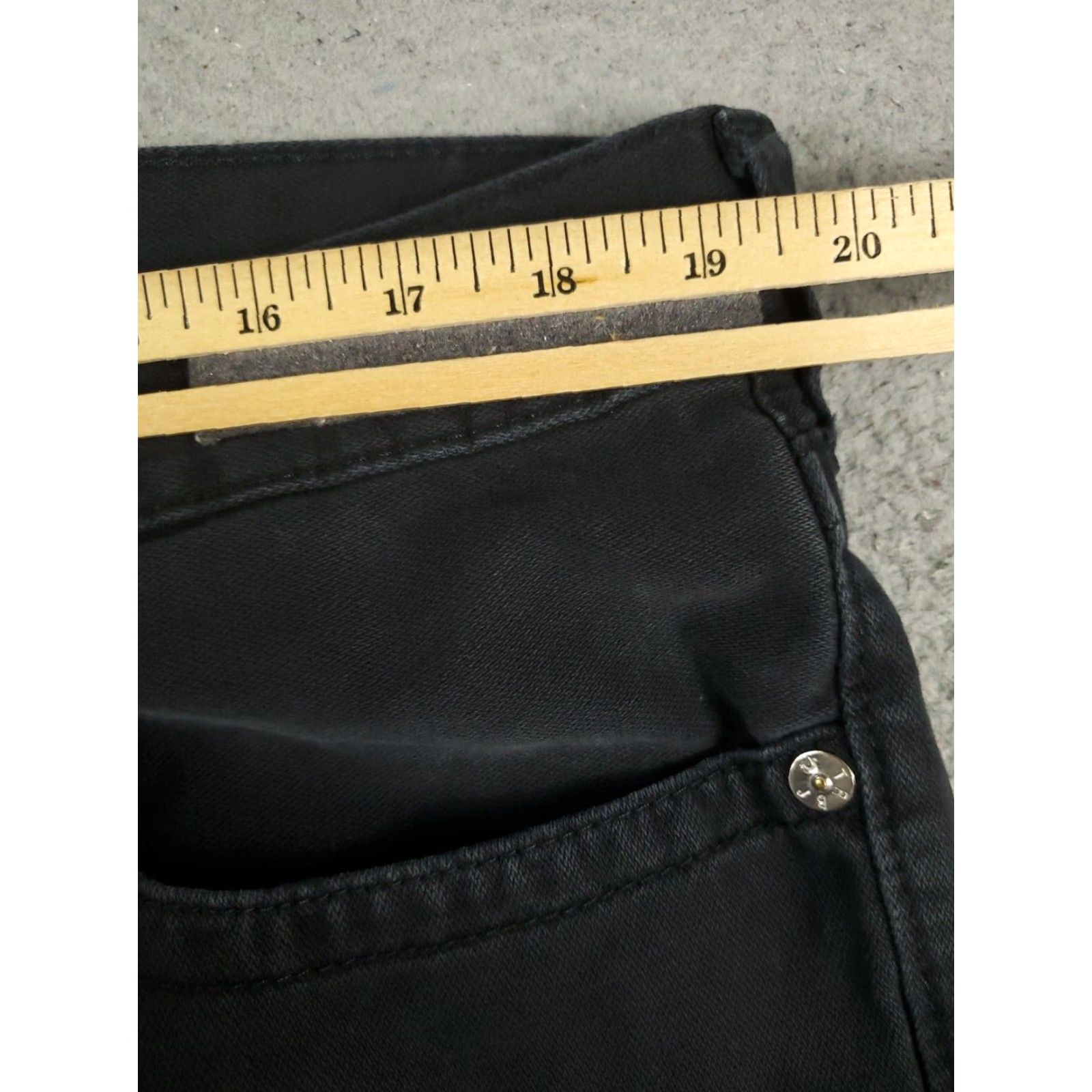 True Religion True Religion Mens Black Skinny Fit 38x32 Jeans Cotton Denim Pants 5-Pocket Size US 38 / EU 54 - 4 Thumbnail