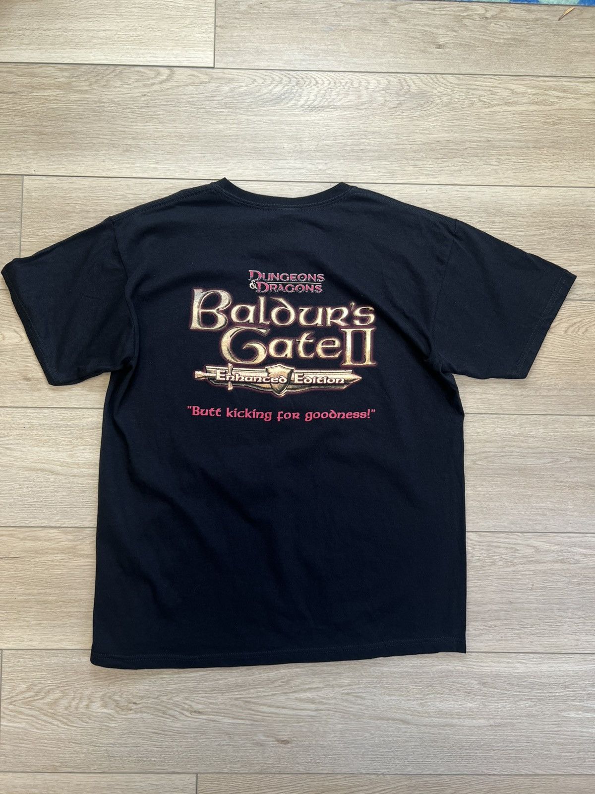 Vintage Baldurs Gate 2 Dungeons and Dragons Promo T shirt Size US L / EU 52-54 / 3 - 2 Thumbnail