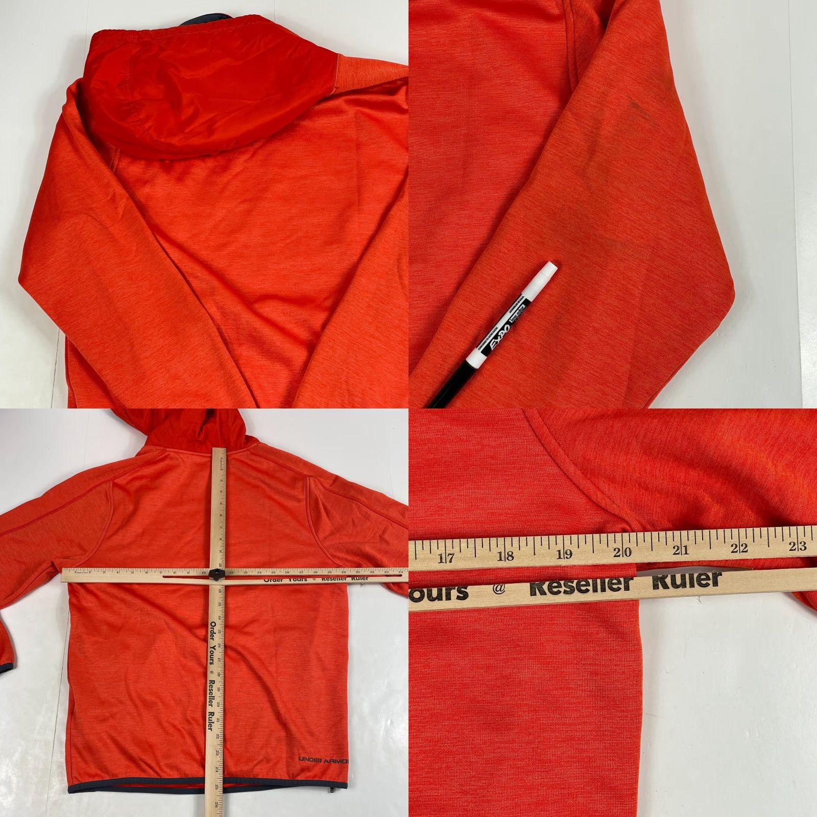 Under Armour Under Armour Hoodie Mens Small Orange ColdGear Storm Puffer Swacket Pullover Gym Size US S / EU 44-46 / 1 - 9 Thumbnail