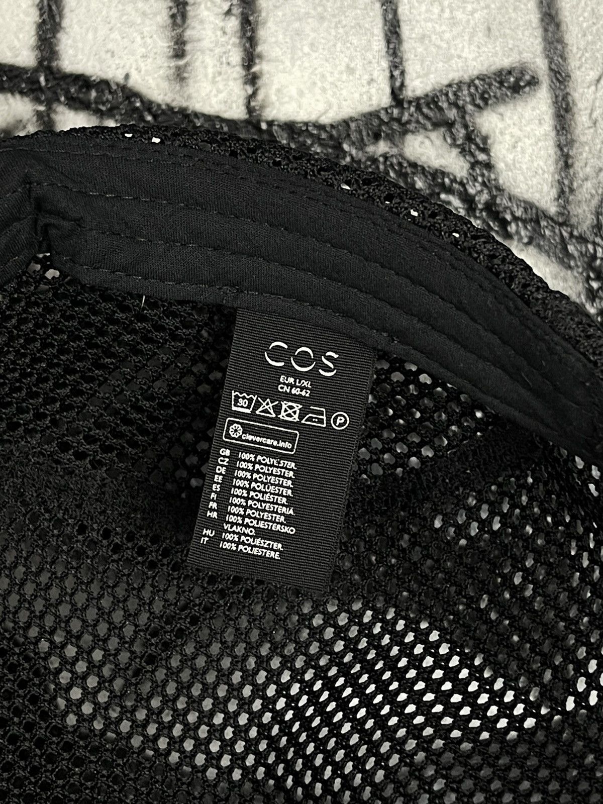 Cos COS Black Mesh 5 Panel Cap Size ONE SIZE - 9 Thumbnail