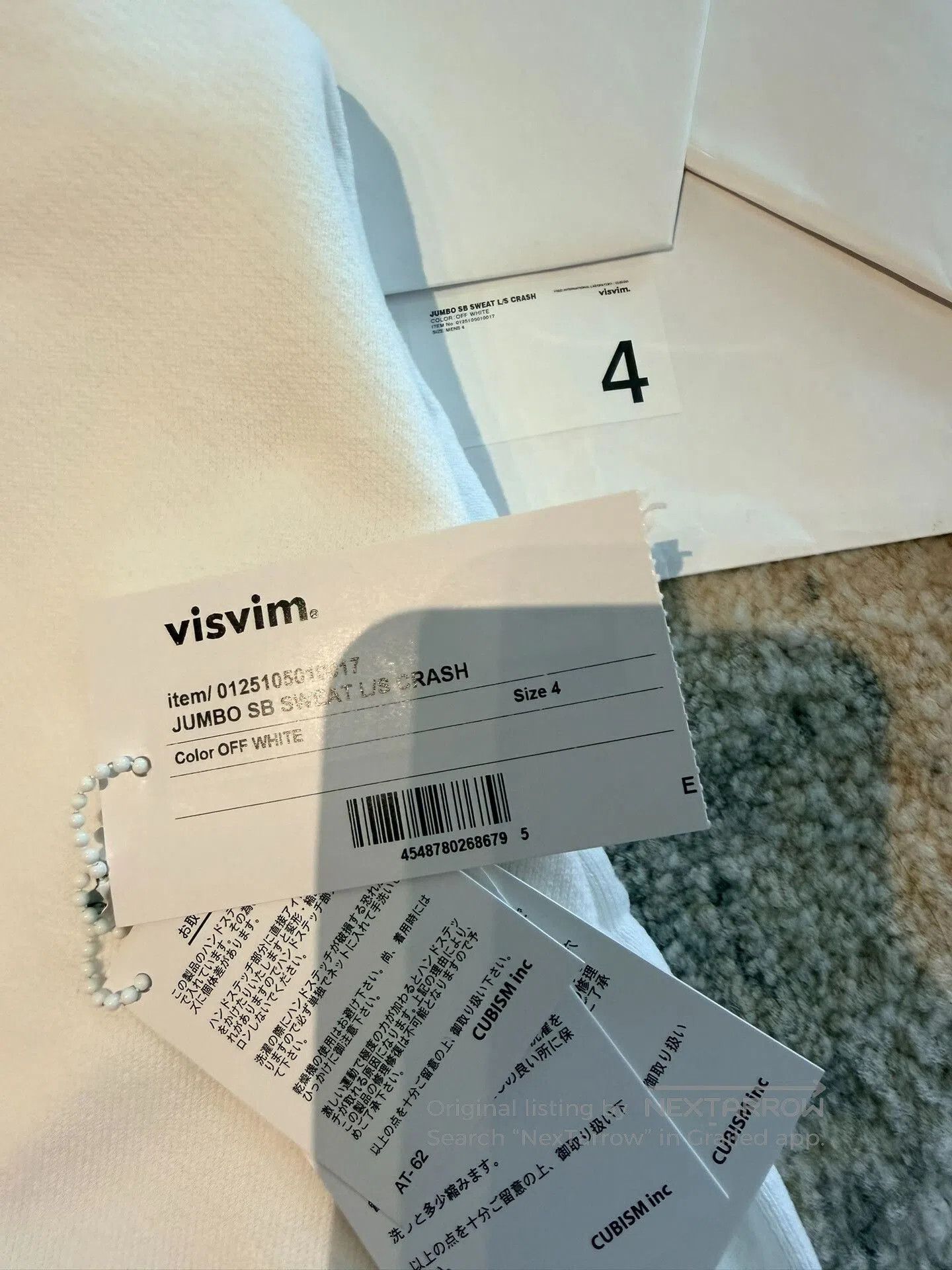 Visvim VISVIM 25SS JUMBO SB SWEAT L/S. Size US XL / EU 56 / 4 - 4 Thumbnail