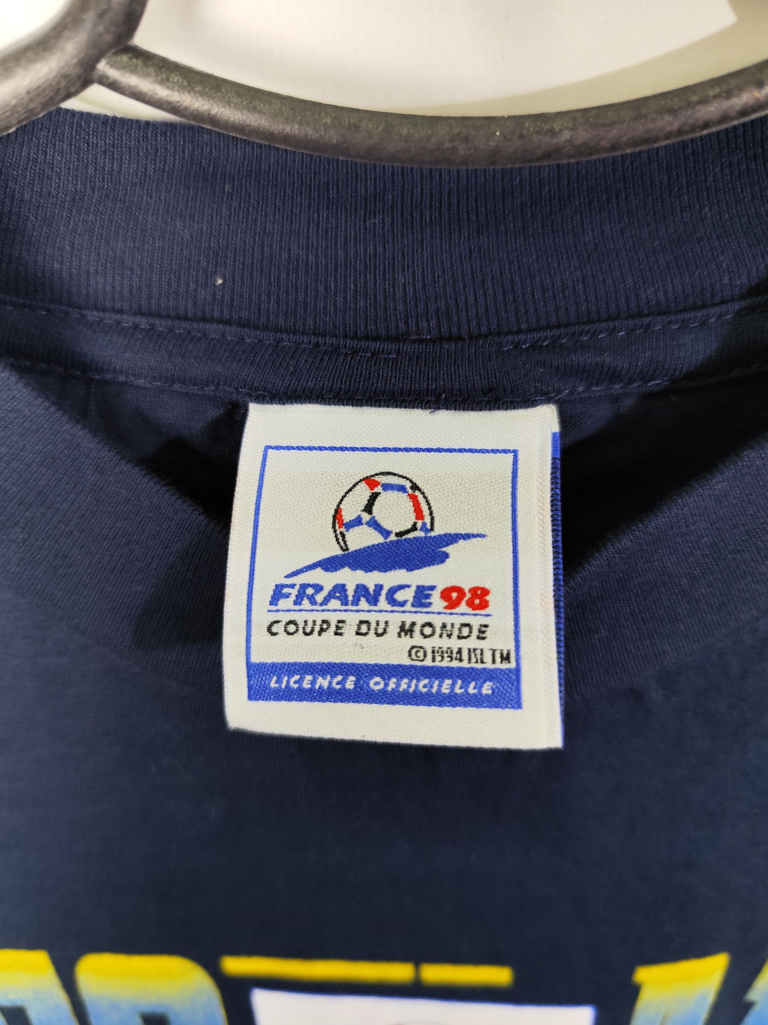 Vintage Vintage 1998 France World Cup Scotland Team t shirt Size US L / EU 52-54 / 3 - 4 Thumbnail