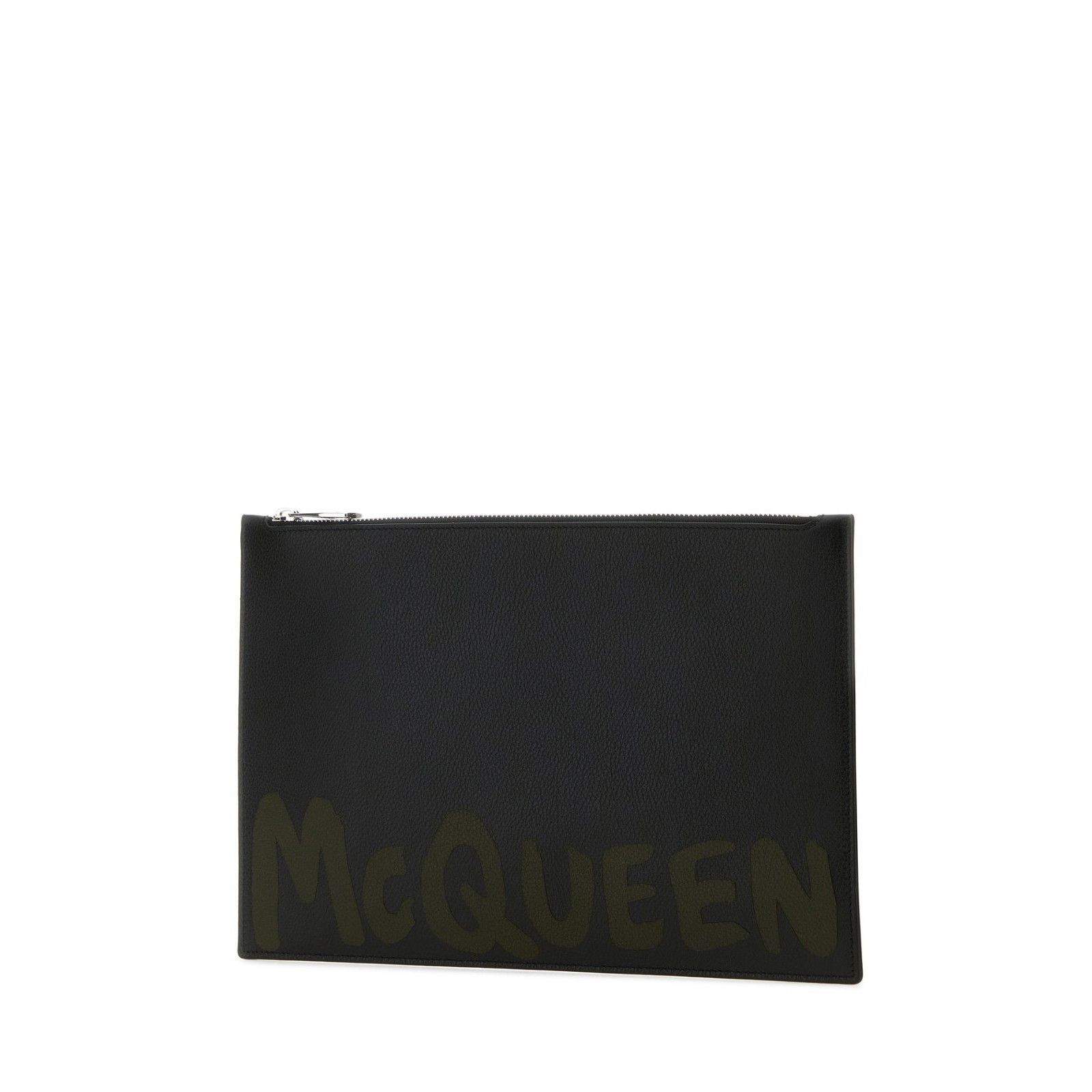 Alexander McQueen ALEXANDER MCQUEEN Black Leather Clutch Bag New & Authentic Size ONE SIZE - 2 Thumbnail