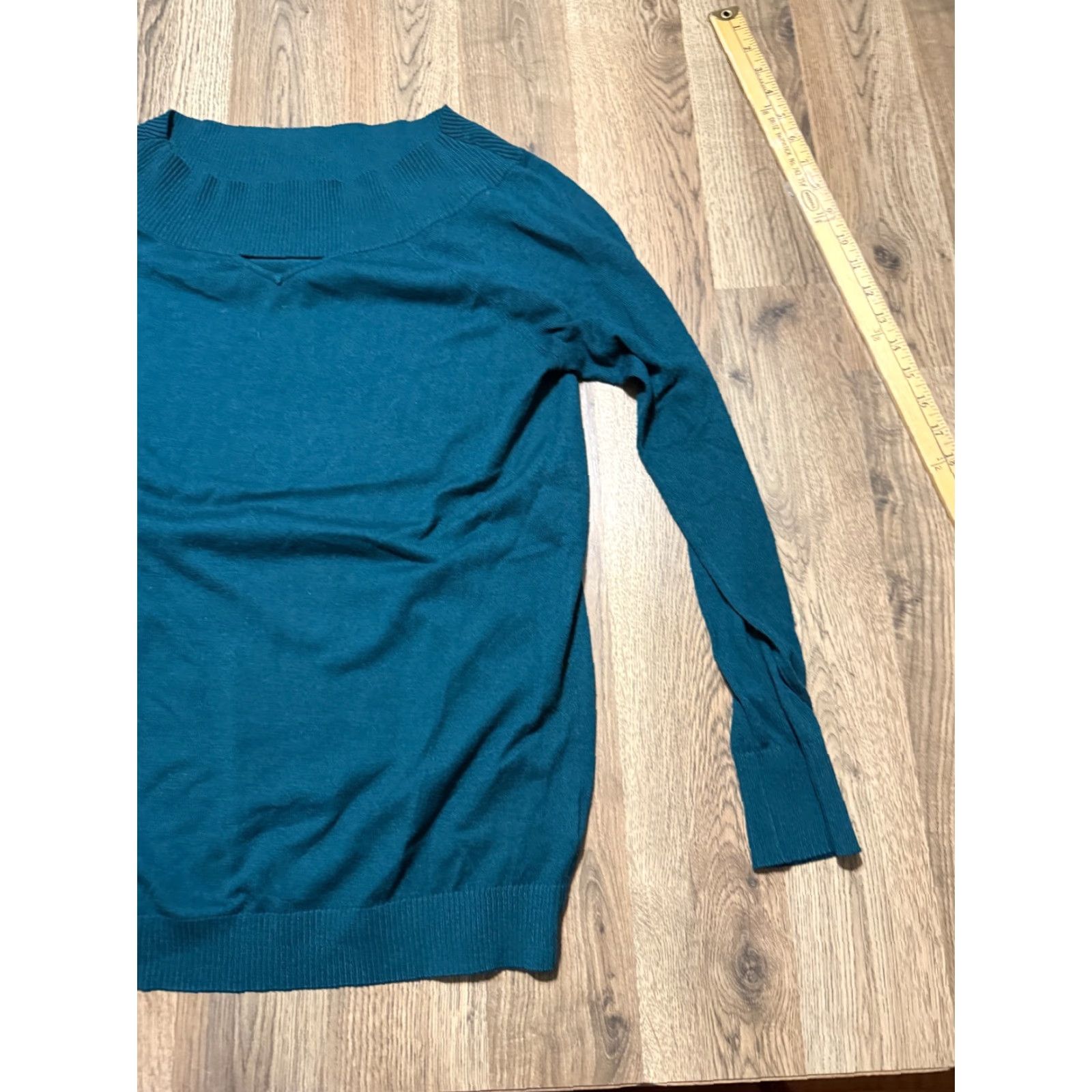 Vintage Maurices Shirt Womens Large Green Long Sleeve Boat Neck T-Shirt Modern Casual Regular Size L / US 10 / IT 46 - 4 Thumbnail