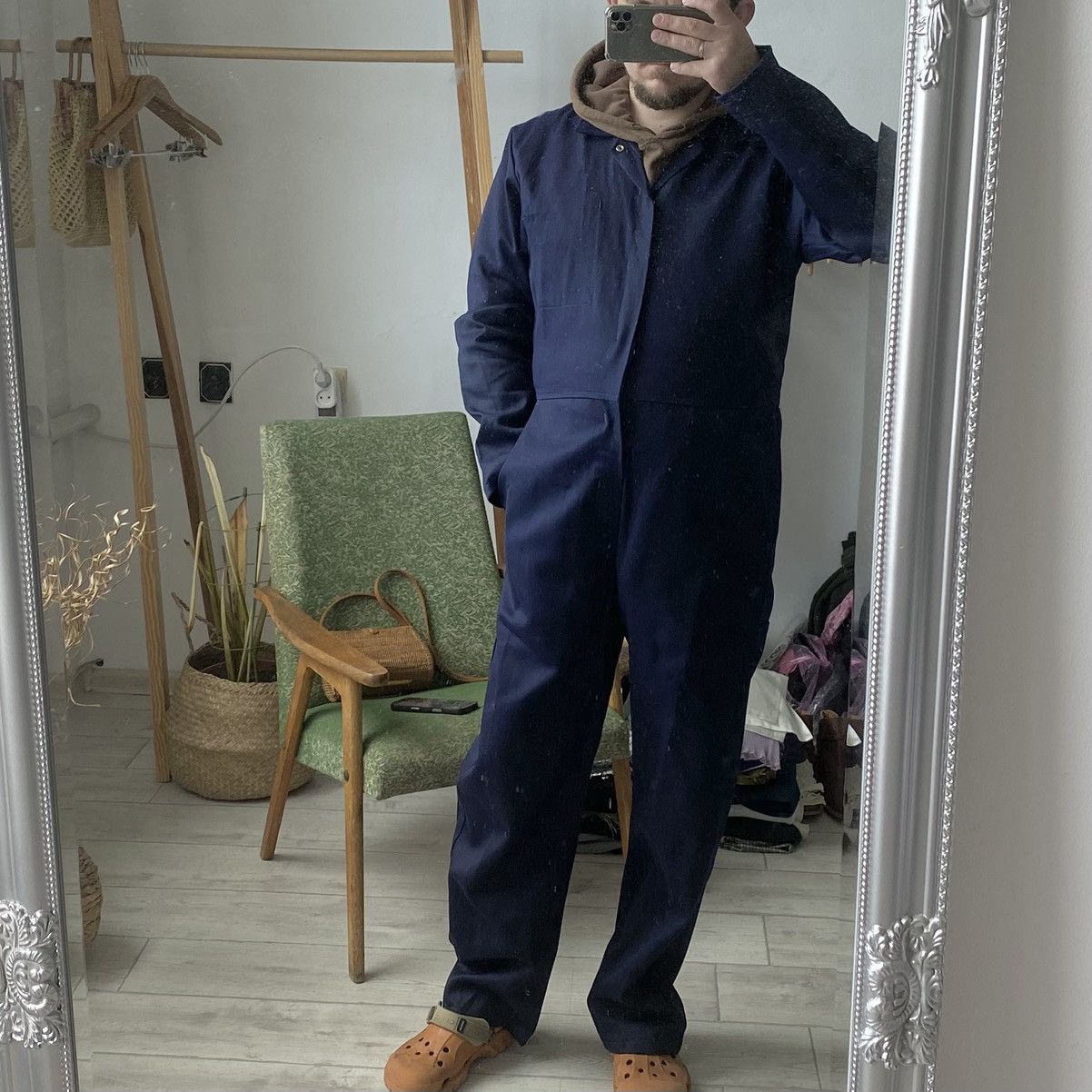 Le Laboureur Workwear Vintage Chore Sanfor French work Coverall jumpsuit Size US 32 / EU 48 - 13 Thumbnail