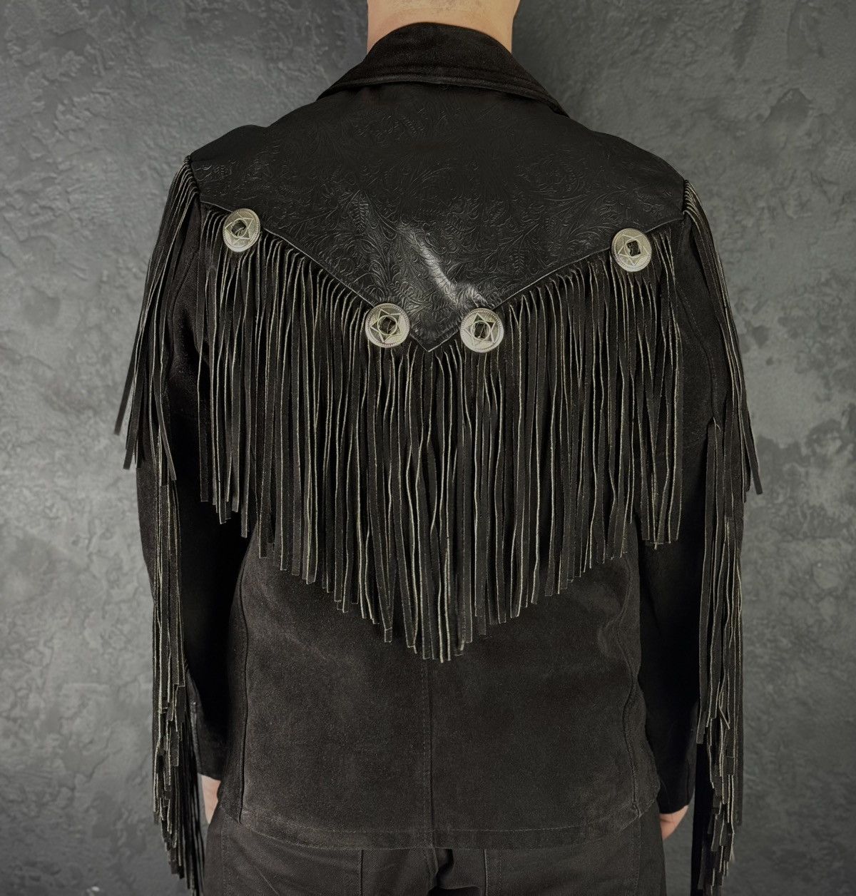 Schott Rare Schott NYC Western Vintage Genuine Suede Leather Jacket Size US L / EU 52-54 / 3 - 3 Thumbnail