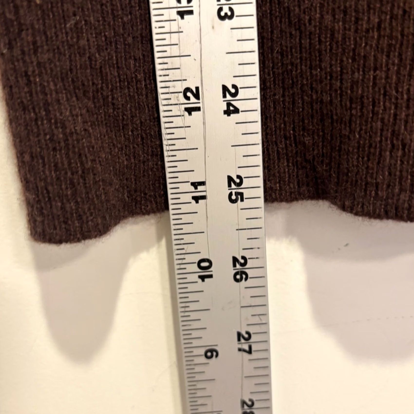 Vintage Maurices Fine Line Brown 100% Cashmere Henley Sweater Scoop Neck Womens Medium Size M / US 6-8 / IT 42-44 - 6 Thumbnail