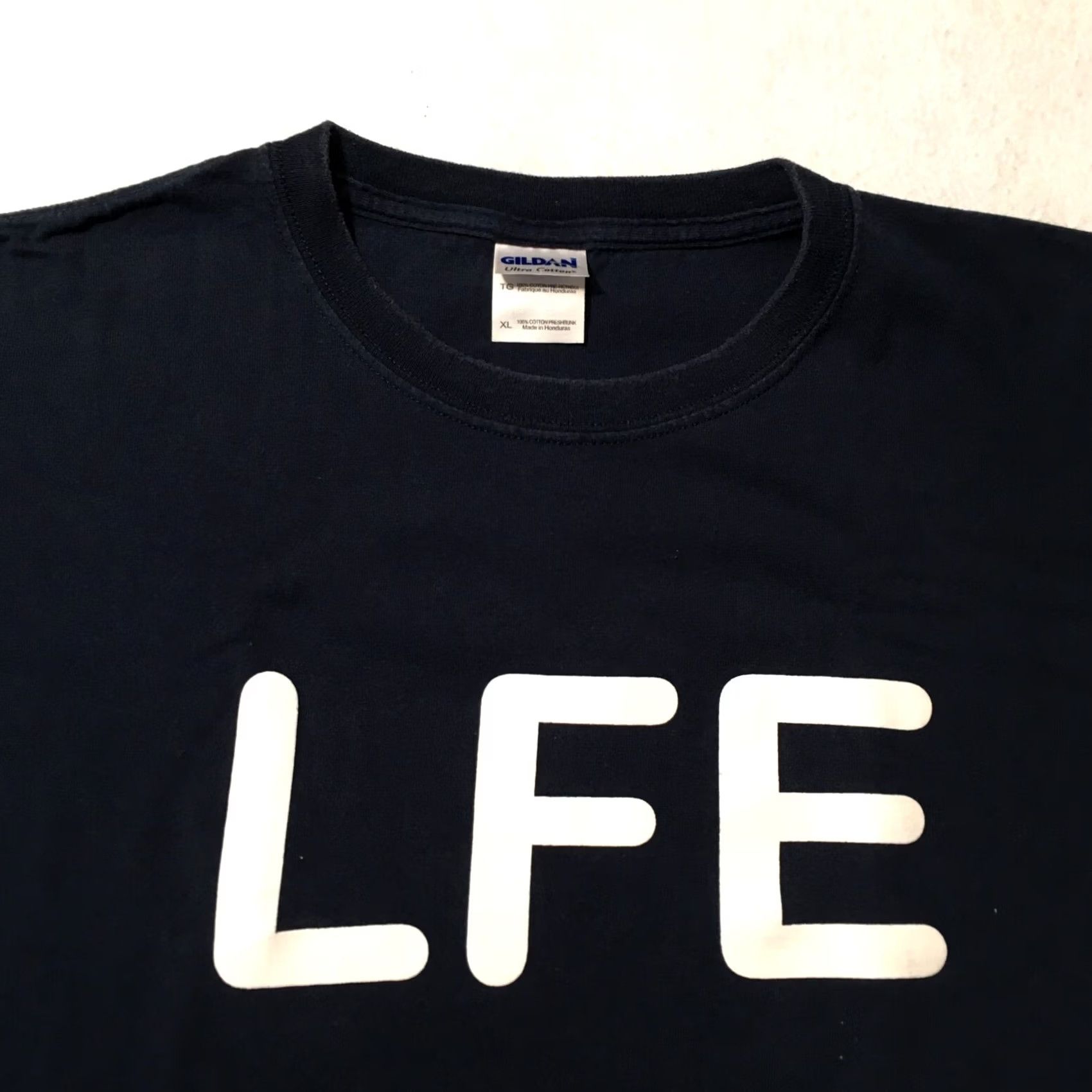 Gildan Life Is Good LFE Tee Mens XL Tshirt WTF navy blue short sleeve Size US XL / EU 56 / 4 - 2 Thumbnail