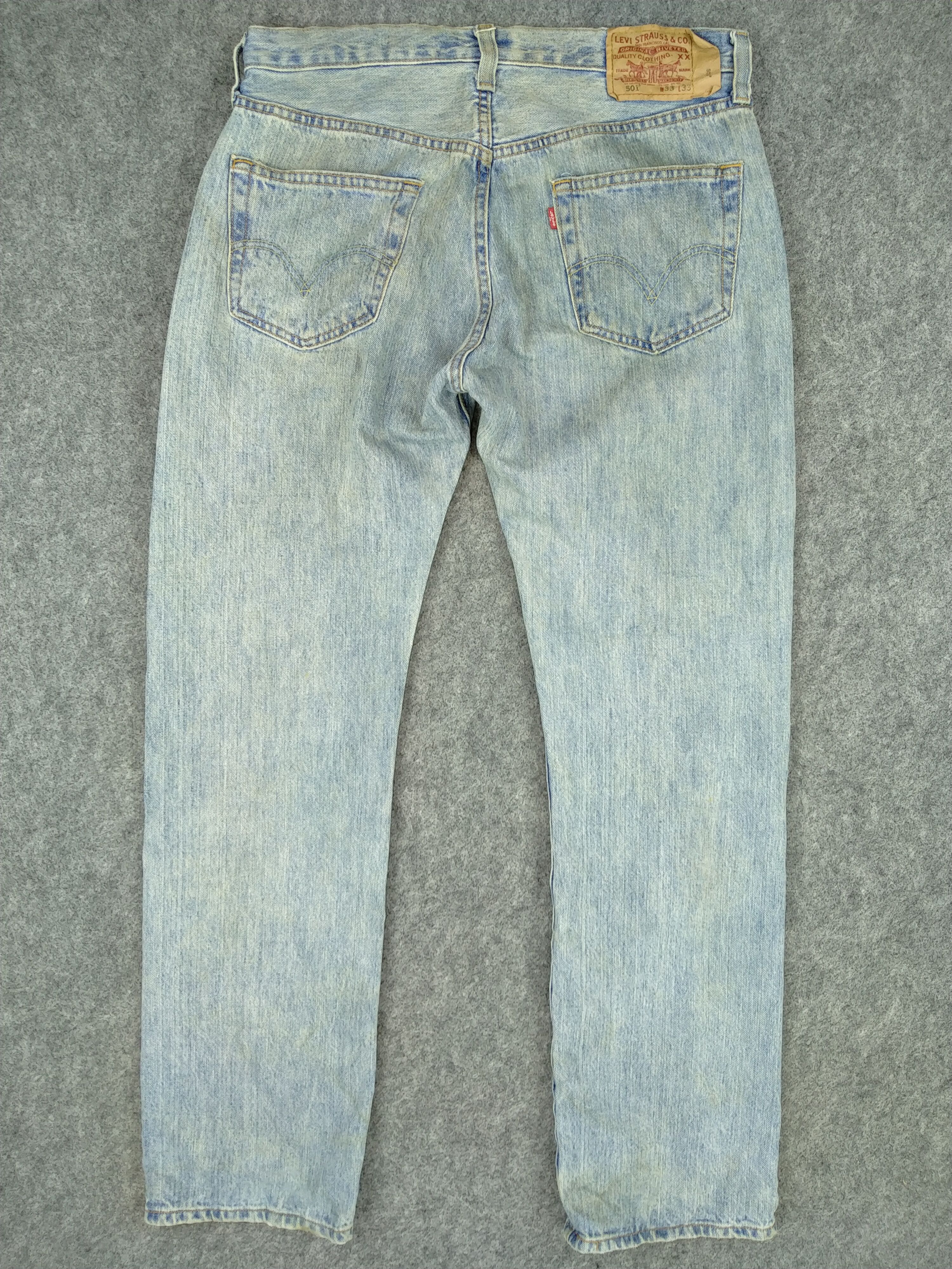 Levi's Light Wash Vintage Levi's 501 33x32.5 Denim -JN354 Size US 33 - 2 Thumbnail