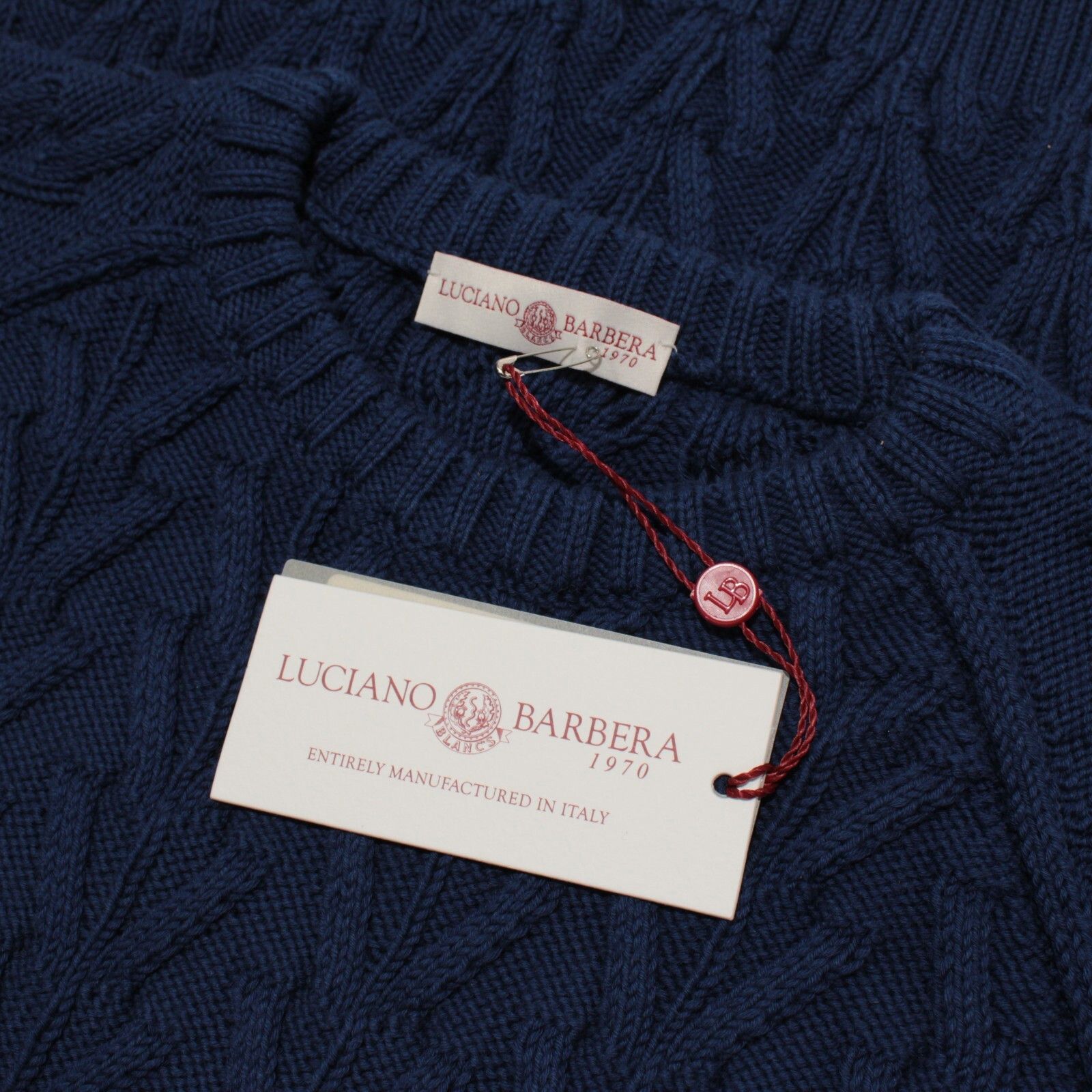 Luciano Barbera Luciano Barbera Sweater Size US M in Blue Size US M / EU 48-50 / 2 - 1 Thumbnail