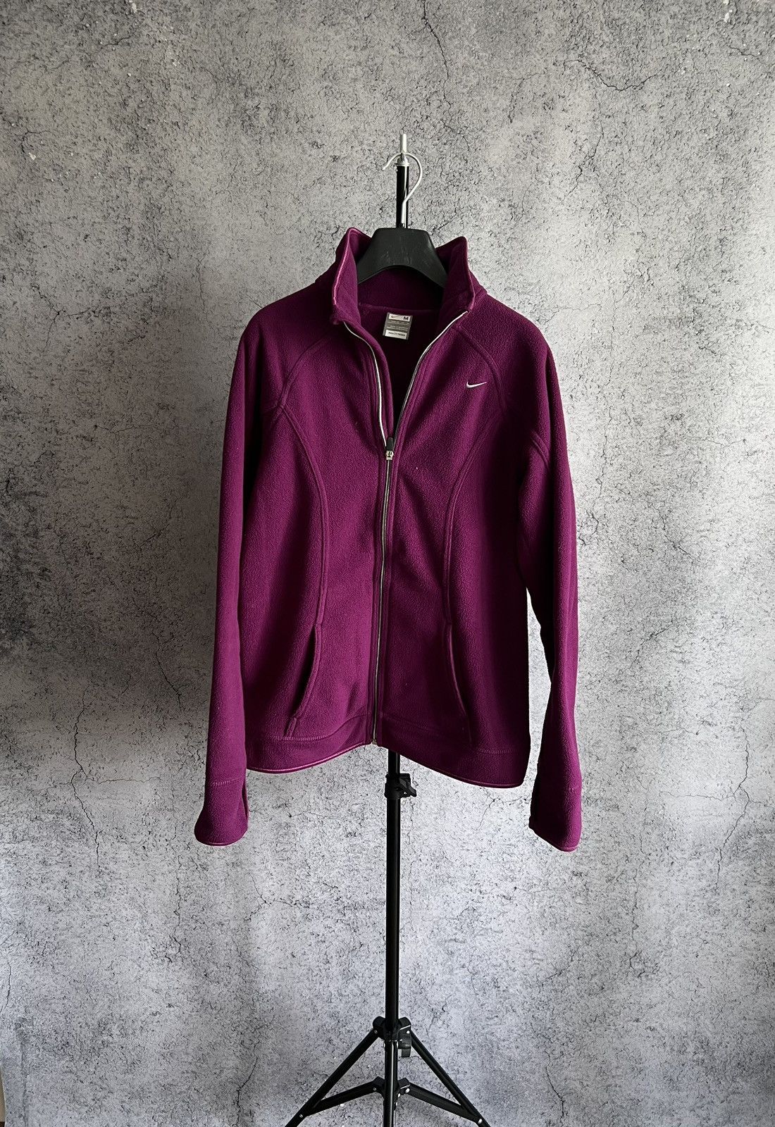 Nike Nike Retro Fleece Zip Up Jacket Mini Swoosh Sweater Size M / US 6-8 / IT 42-44 - 4 Thumbnail
