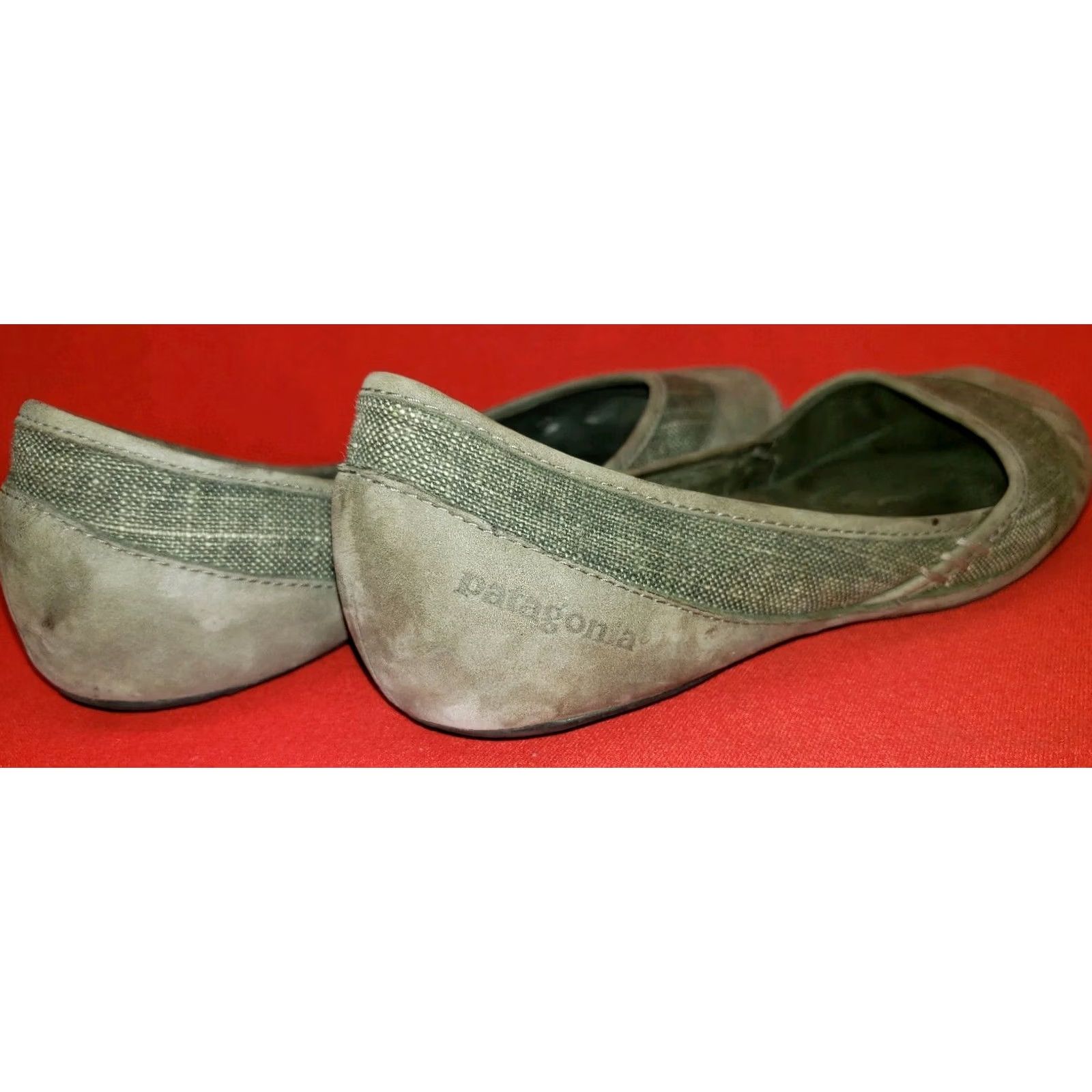 Patagonia Patagonia Maha Hickory Flats Size 7M Light Green 38EU Leather Insole Ballet Flat Womens Shoes Size US 5 / IT 35 - 7 Thumbnail