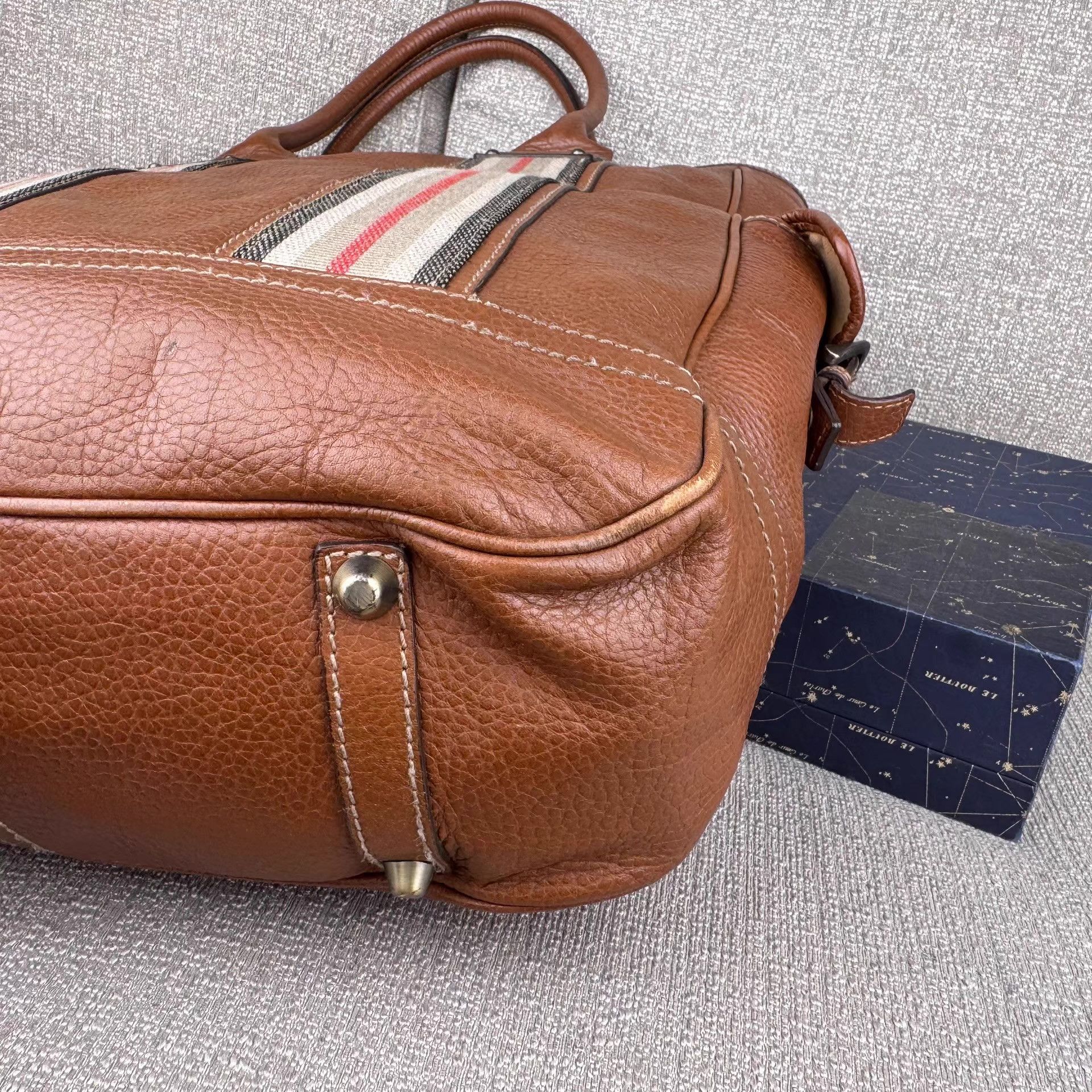 Burberry Burberry men's large tote handbag Full cowhide leather Ｑ27 Size ONE SIZE - 6 Thumbnail