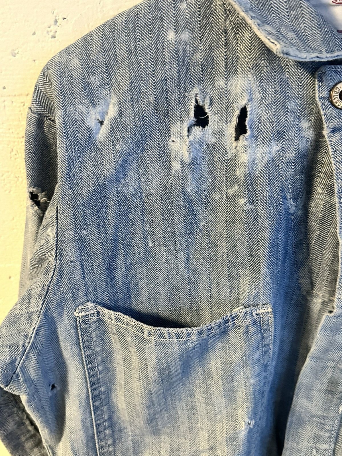 Vintage Universal Overall Co. Thrashed HBT Coverall Jacket Size US S / EU 44-46 / 1 - 7 Thumbnail