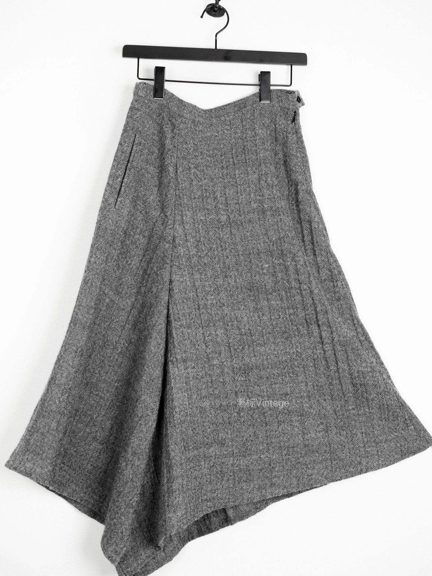 Yohji Yamamoto Yohji 19AW Vintage Ribbed Herringbone Skirt Pants Size 26" / US 2 / IT 38 - 2 Thumbnail