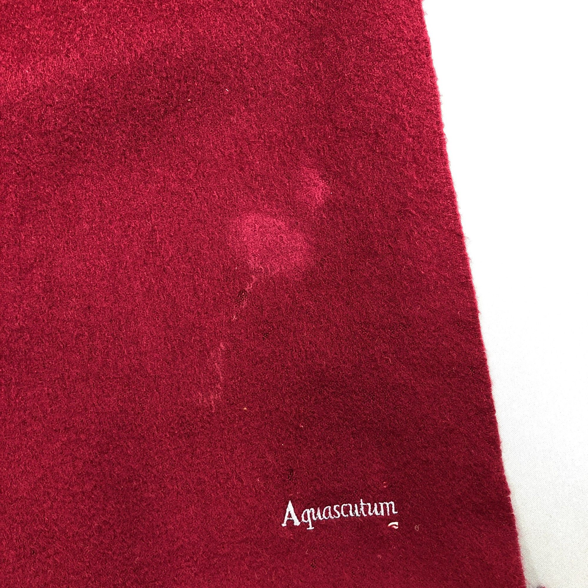 Aquascutum Vintage Aquascutum Scarf Muffler Wool Winter Fringe Scarves Size ONE SIZE - 5 Thumbnail