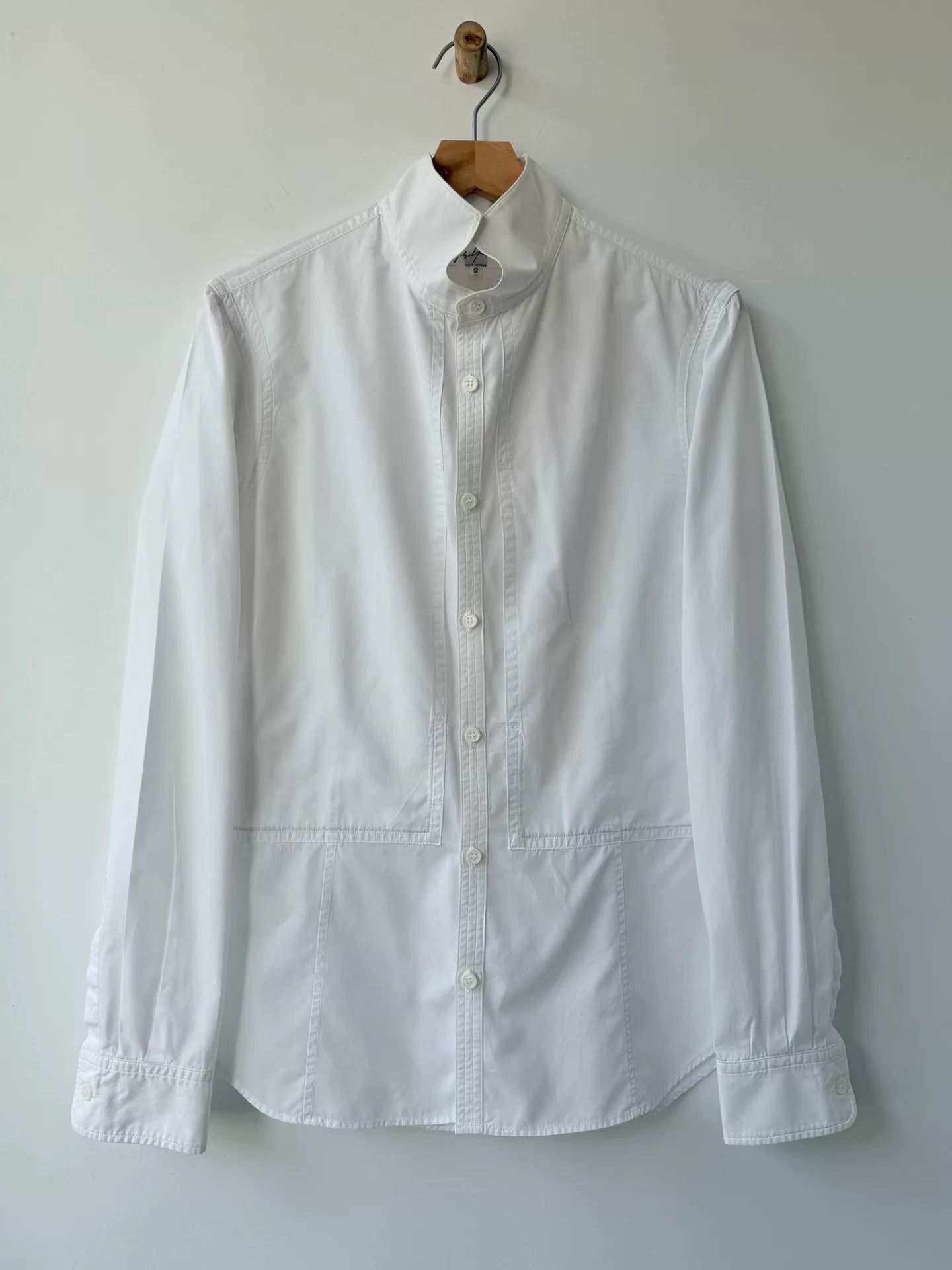 Yohji Yamamoto Yohji Yamamoto White Long Sleeve Shirt Size US M / EU 48-50 / 2 - 1 Thumbnail