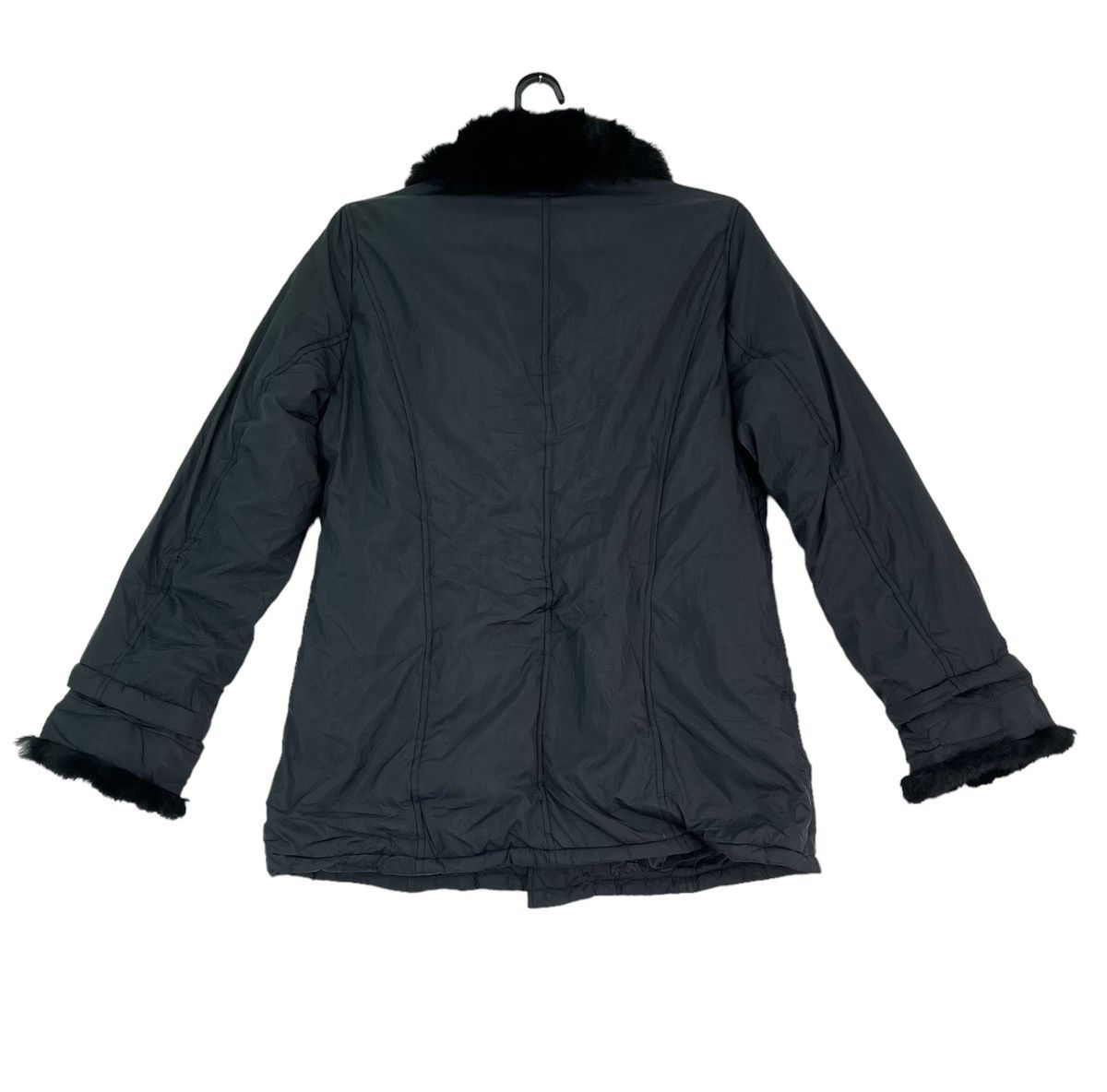 Kansai Yamamoto Vtg 90s Kansai Bis by Kansai Yamamoto fur trim down jacket Size M / US 6-8 / IT 42-44 - 3 Thumbnail