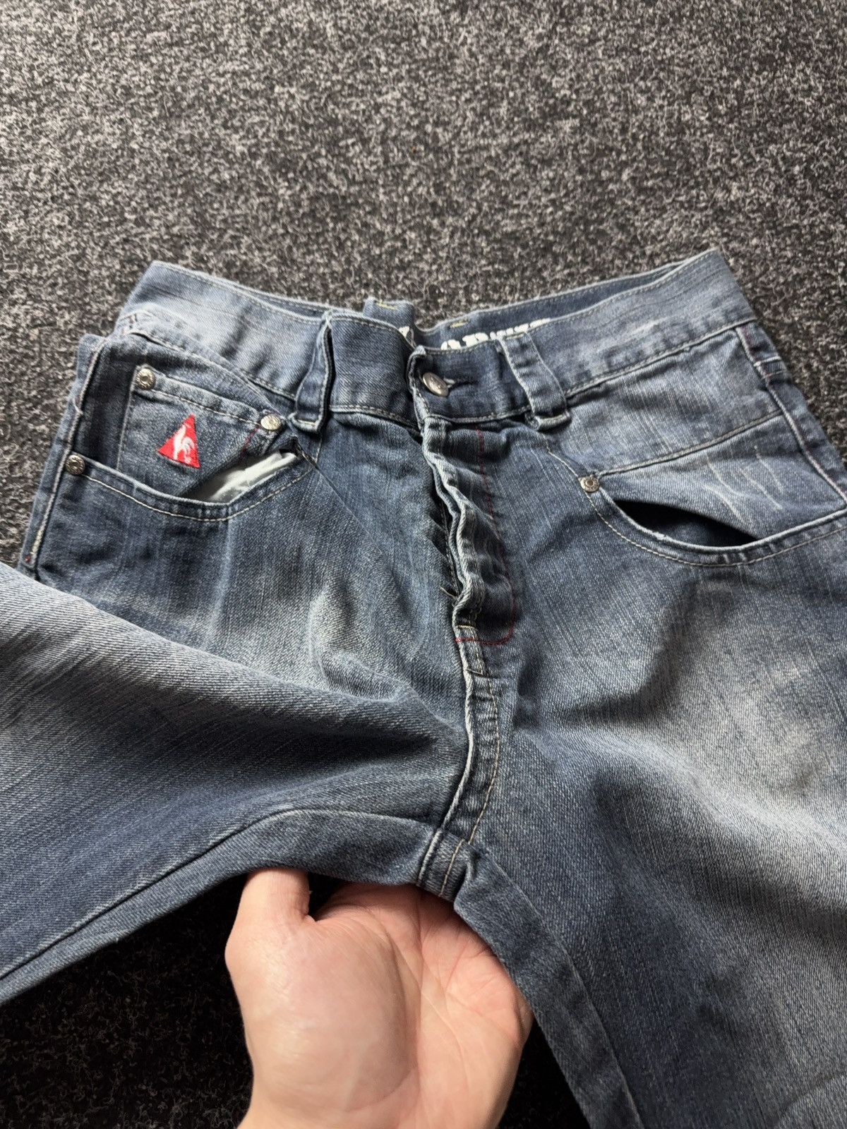 Le Coq Sportif Vintage Retro 00s Le Coq Sportif Straight Jeans Y2K Denim Size US 31 - 9 Thumbnail