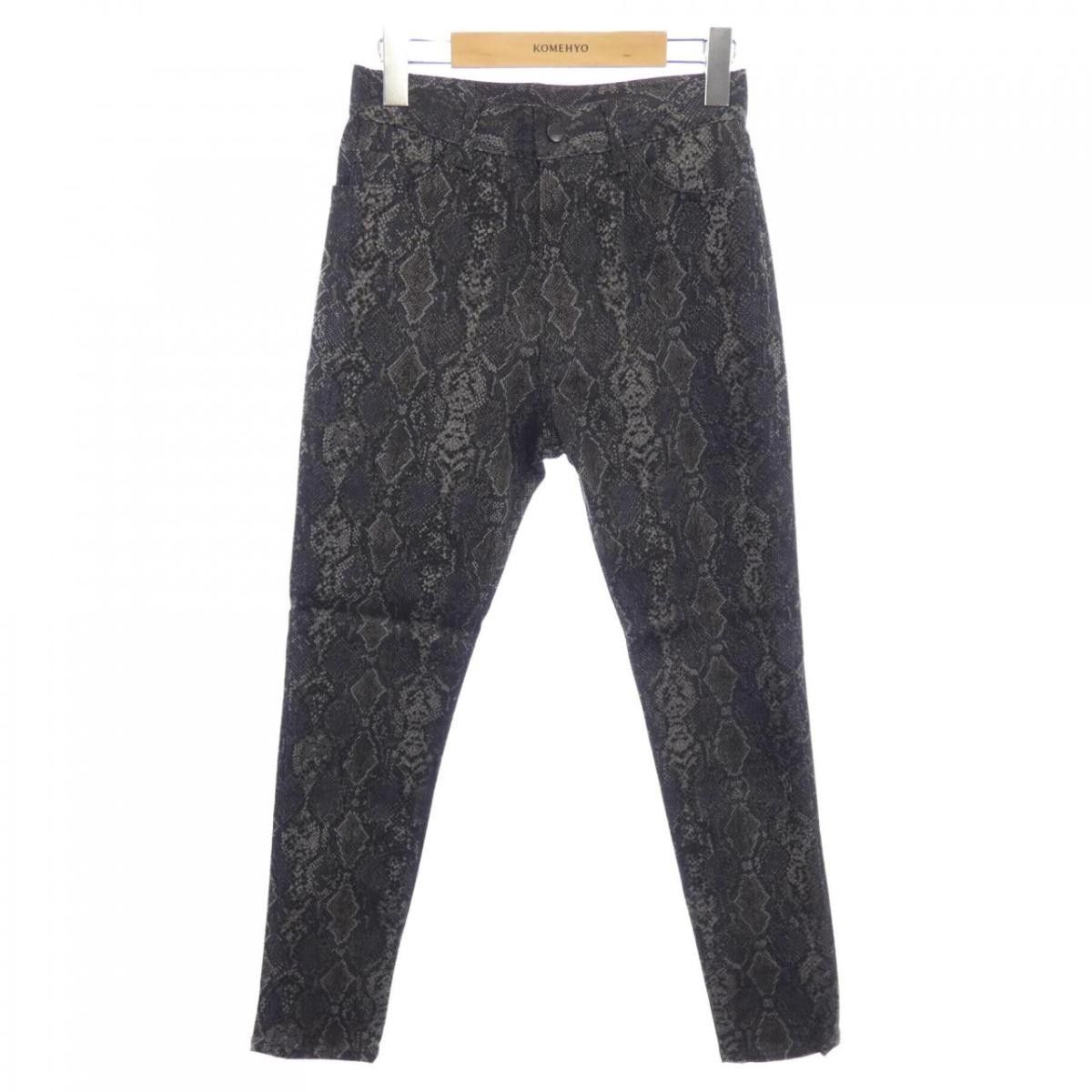 Needles Cropped Pants Overall Pattern Zip Fly Gray Size US 26 / EU 42 - 1 Thumbnail
