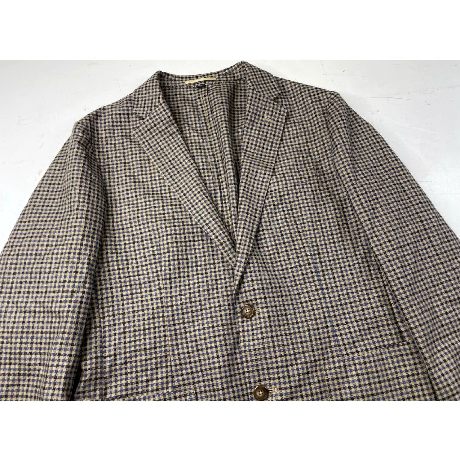 J.Crew J Crew Blazer 40R Check Wool Blend Ludlow Slim Unstructured Patch Moon Jacket Size 40R - 7 Thumbnail