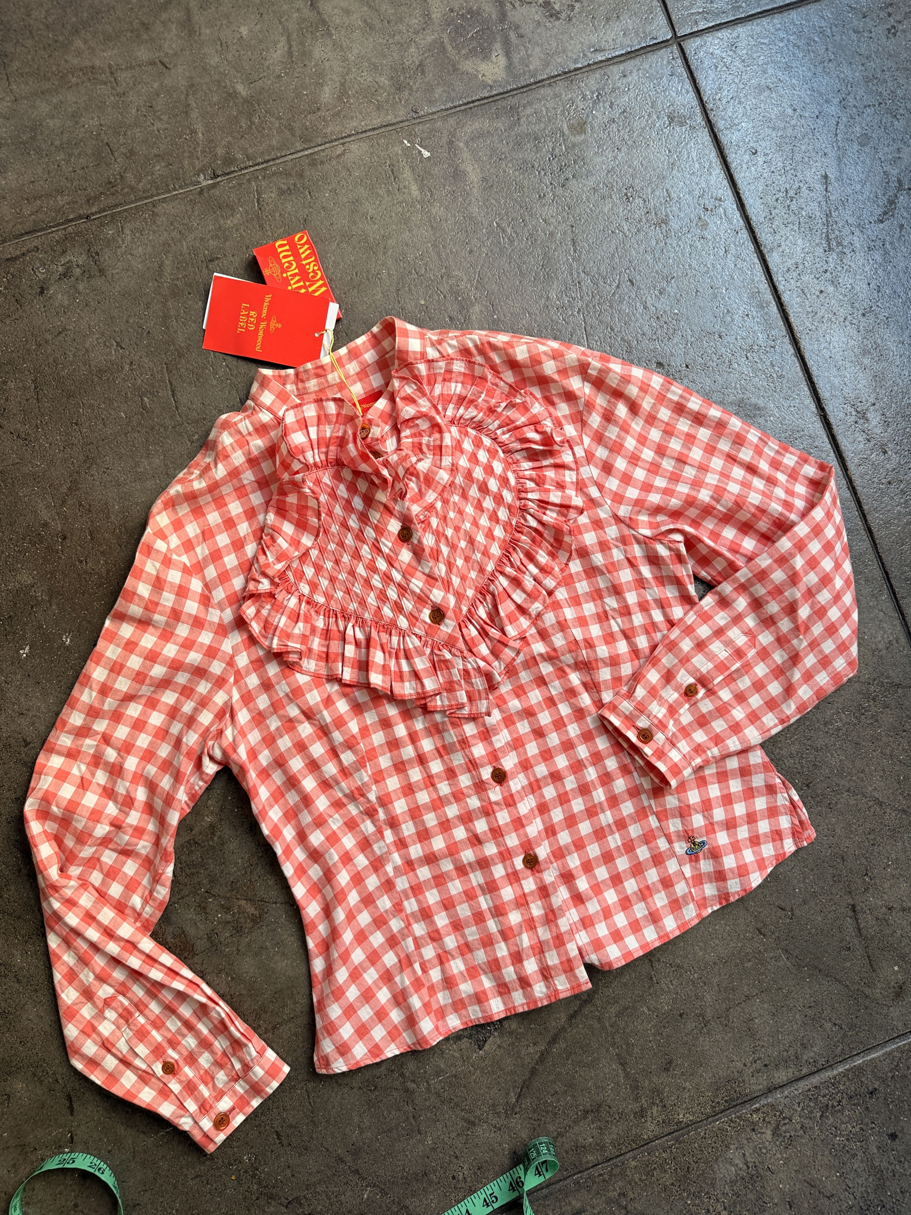 Vivienne Westwood NWT 2014 Red Label HEART light checkered jacket Size XS / US 0-2 / IT 36-38 - 2 Thumbnail