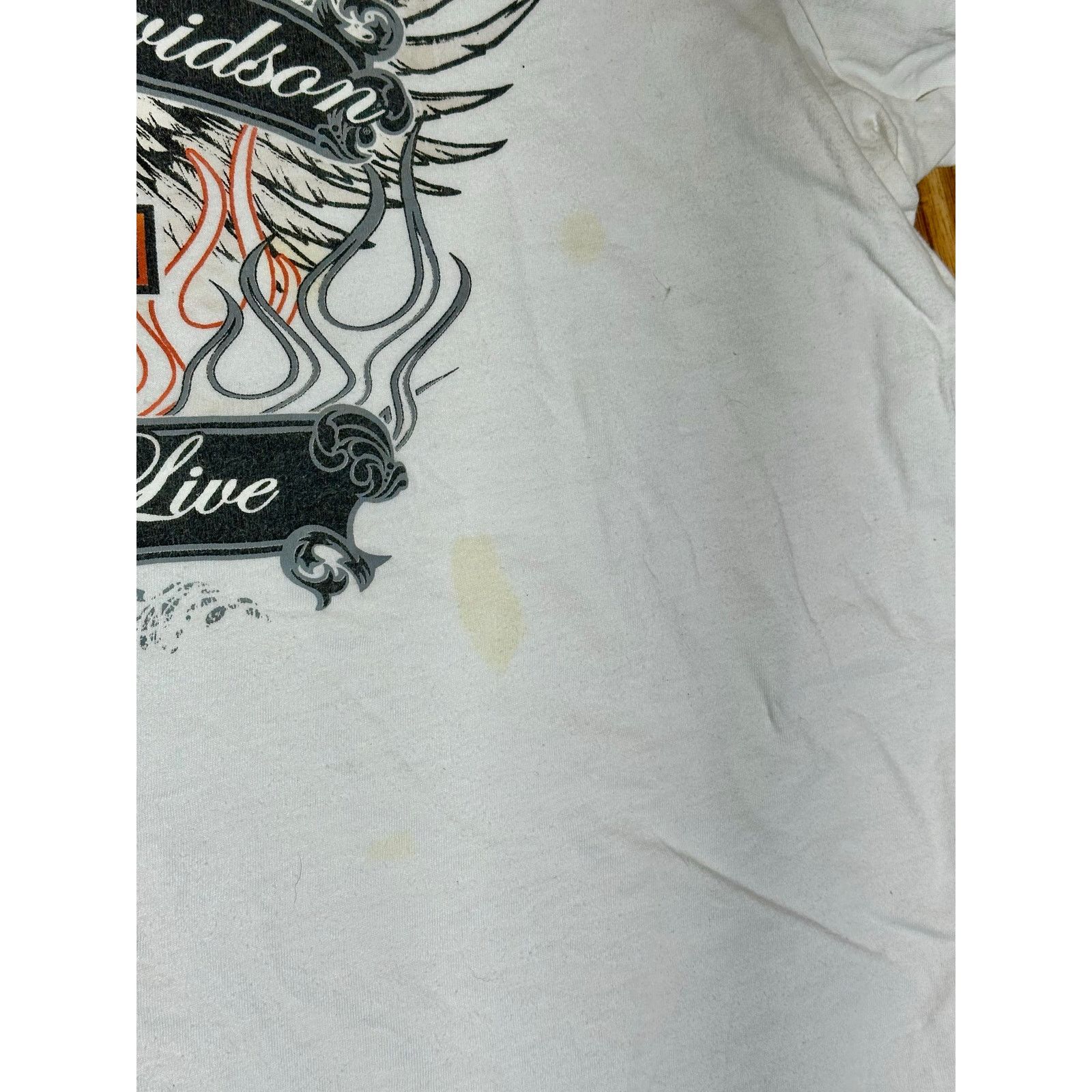 Harley Davidson Harley Davidson Ride To Live Alexandria MN. White V-Neck Size XL / US 12-14 / IT 48-50 - 5 Thumbnail