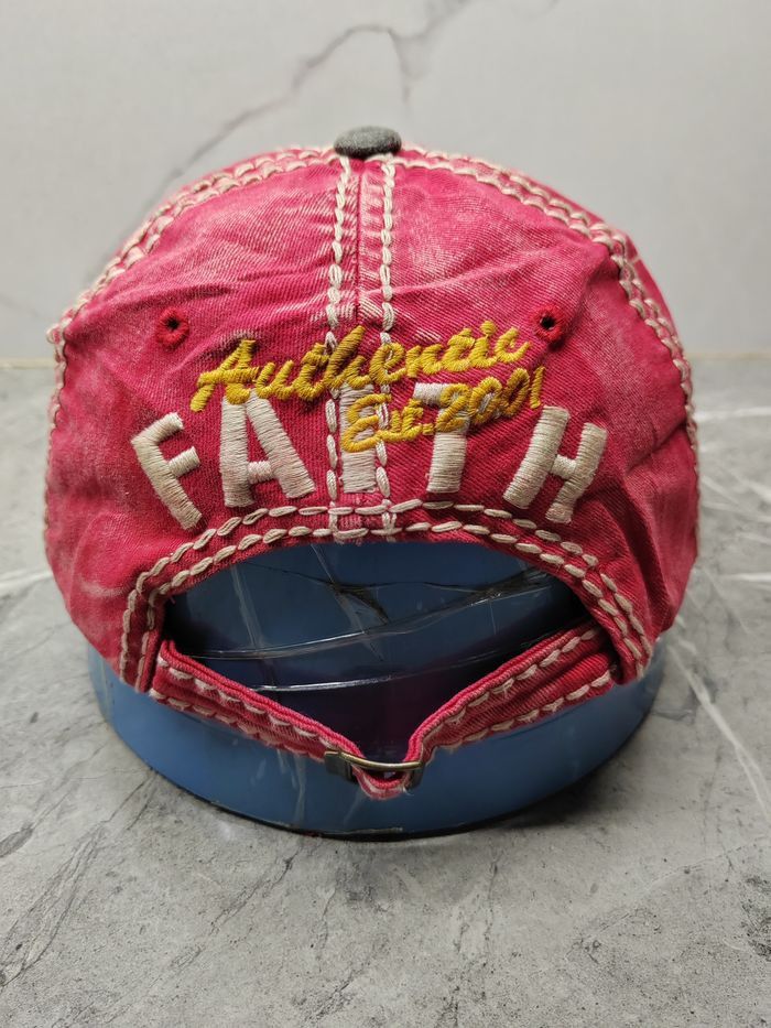 Japanese Brand Vintage Faith Distressed Style Cap Hat Size ONE SIZE - 6 Thumbnail